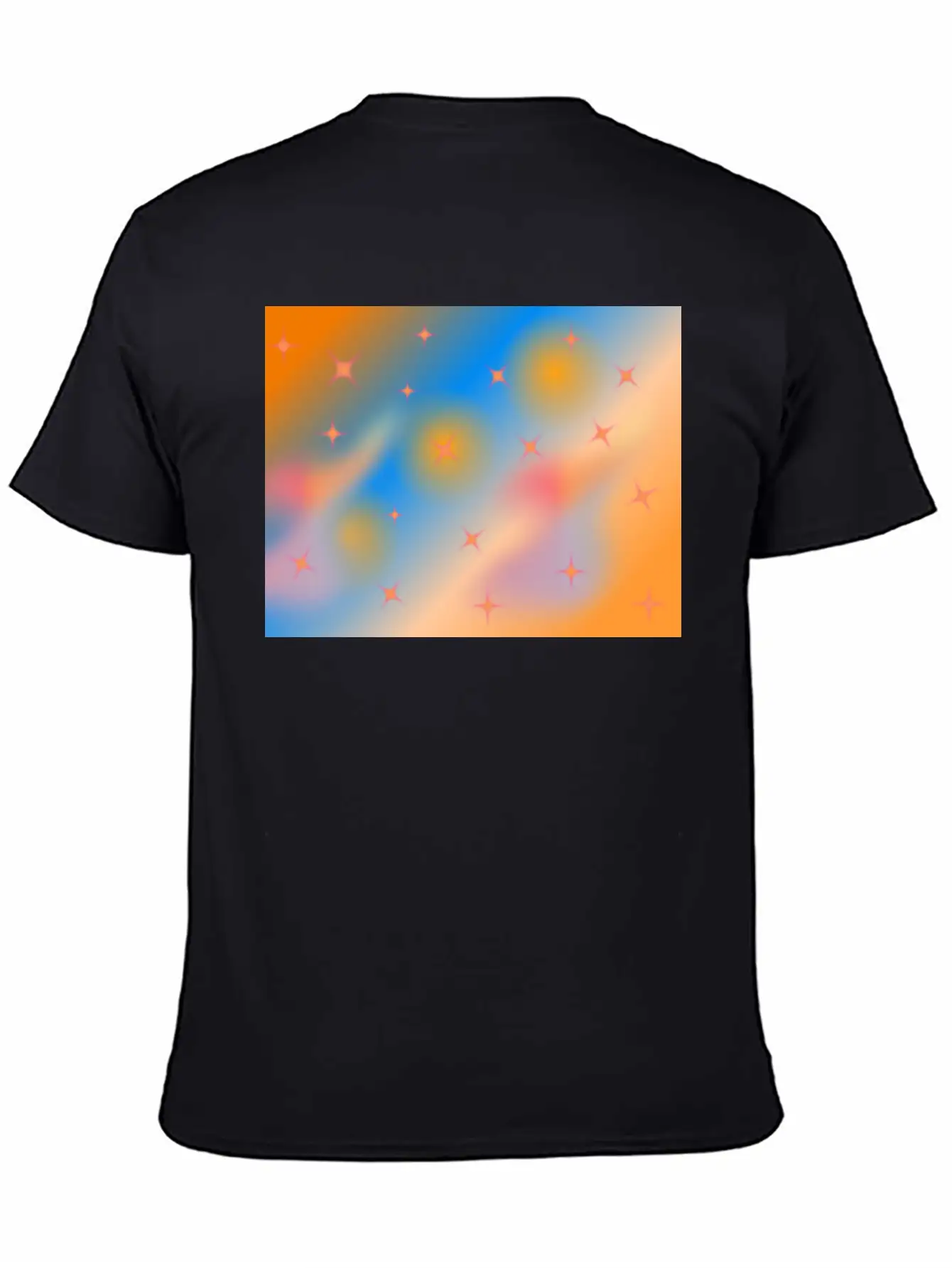 Orange Background With Gradient Unisex Casual T-Shirt – Clean Design For Daily Comfort