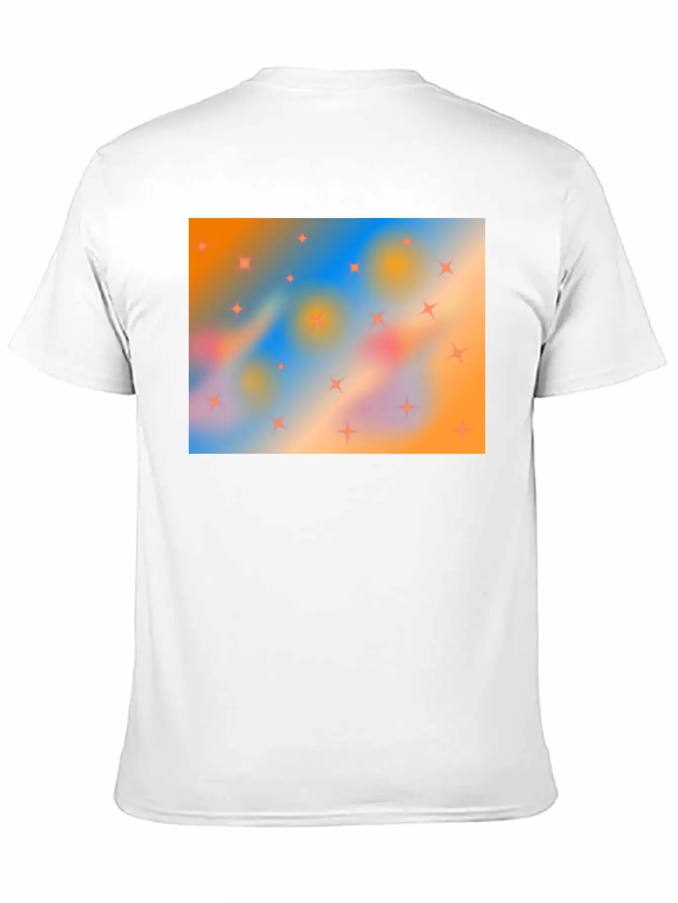 Orange Background With Gradient Unisex Casual T-Shirt – Clean Design For Daily Comfort