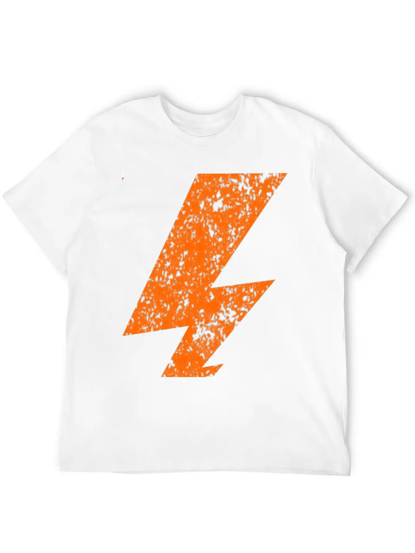 Orange Bolt Lightning | Bolt Graphic T-Shirt Stylish Everyday T-Shirt – Unisex Basic Cotton Tee