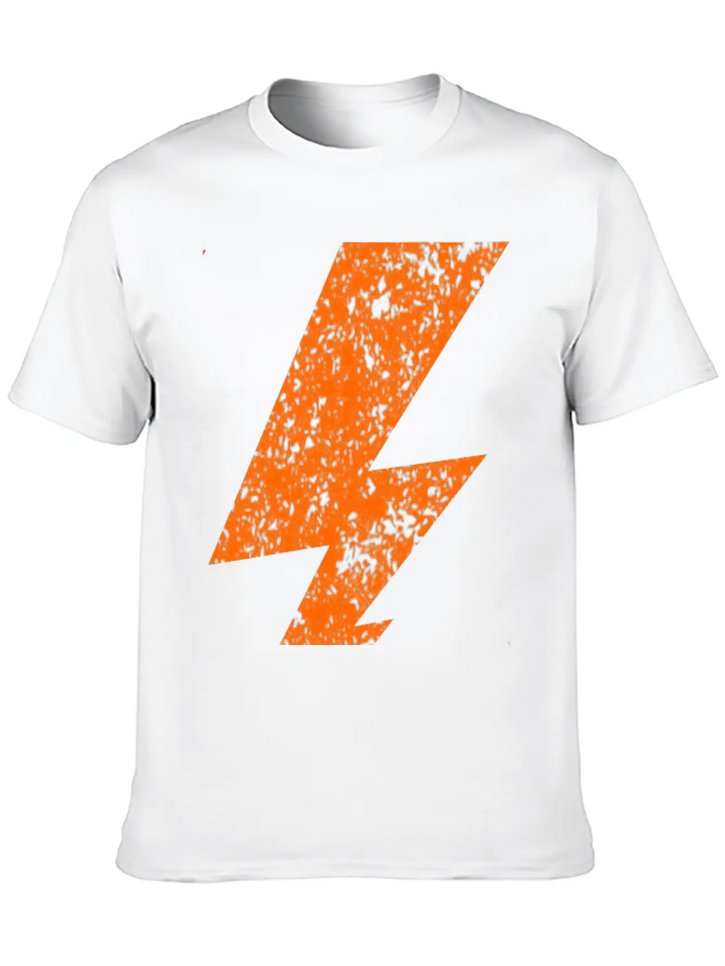 Orange Bolt Lightning | Bolt Graphic T-Shirt Stylish Everyday T-Shirt – Unisex Basic Cotton Tee