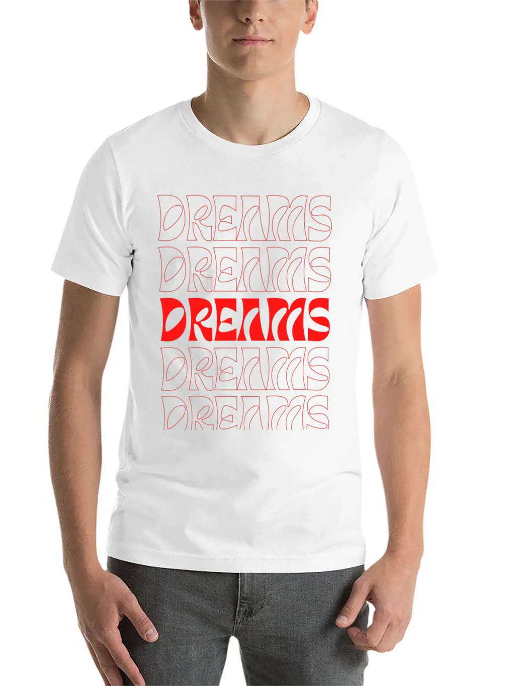 Orange Modern Typography T Shirt Casual Graphic T-Shirt – Simple And Comfortable Daily Wear
