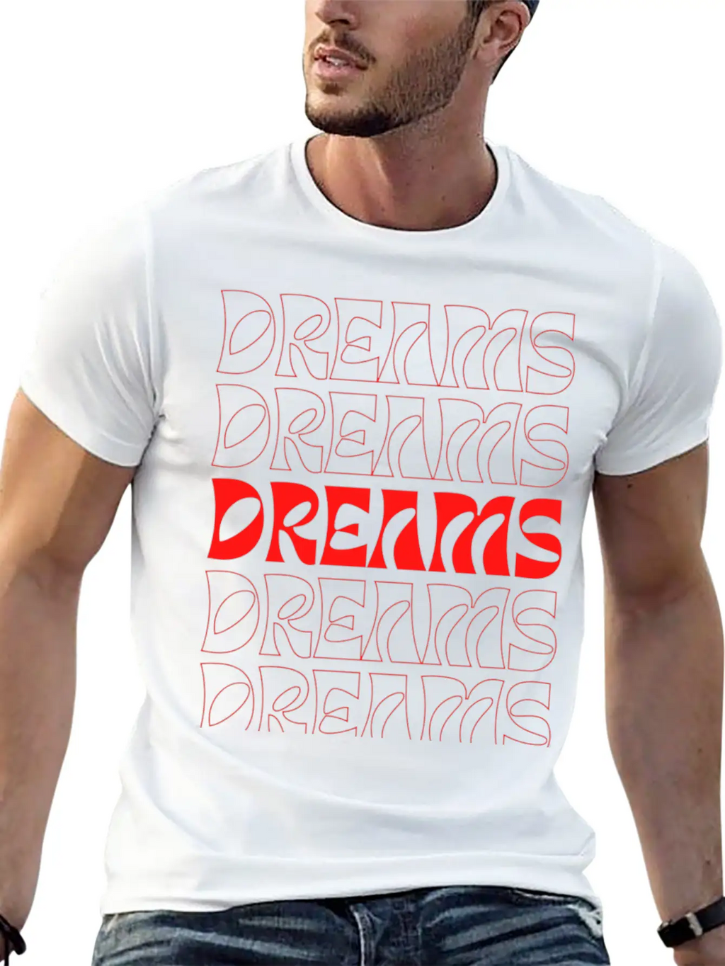 Orange Modern Typography T Shirt Casual Graphic T-Shirt – Simple And Comfortable Daily Wear