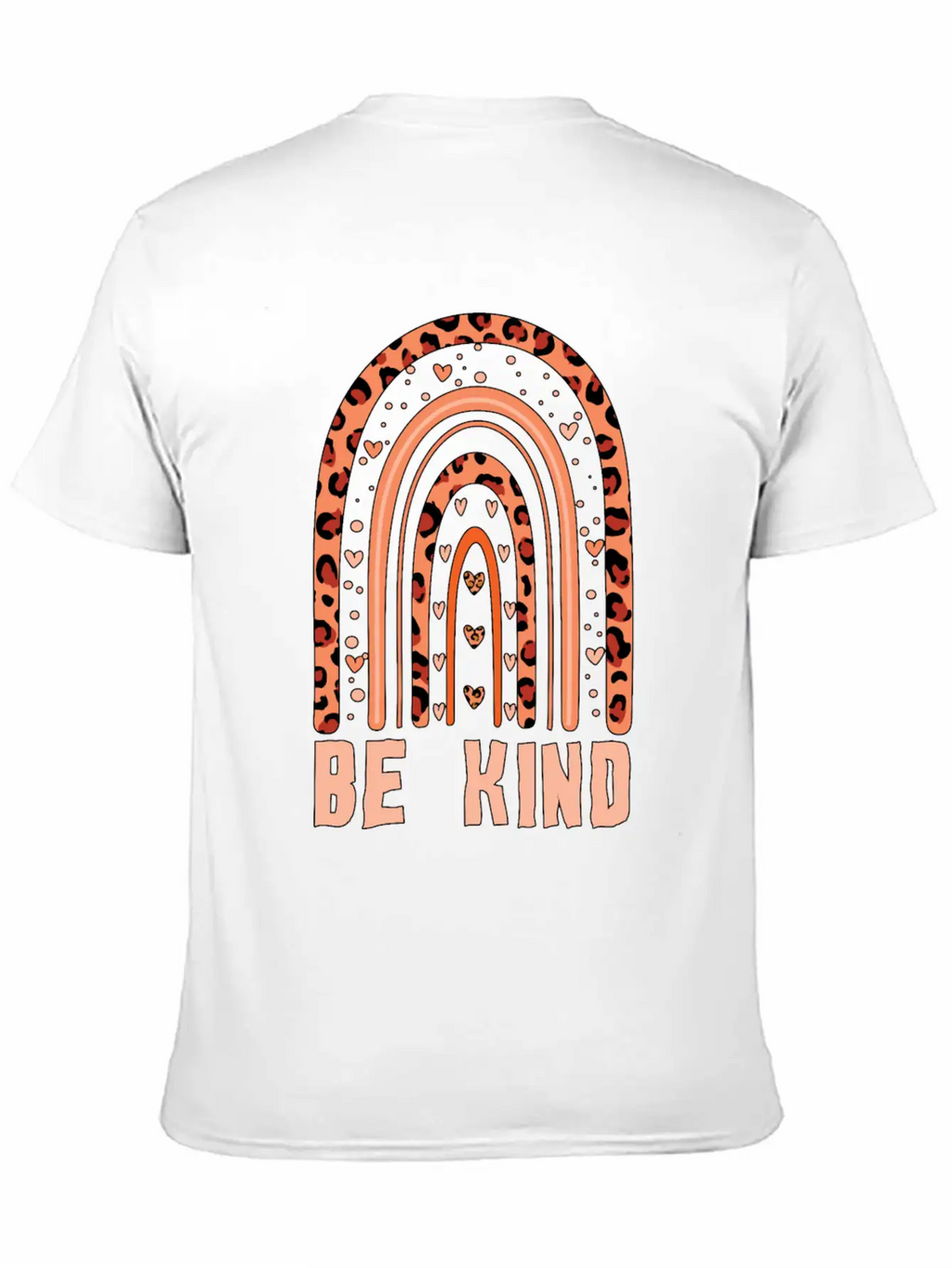 Orange Rainbow Kindness Awareness Unity Day Unisex Short Sleeve Soft Cotton T-Shirt – Casual Everyday Wear
