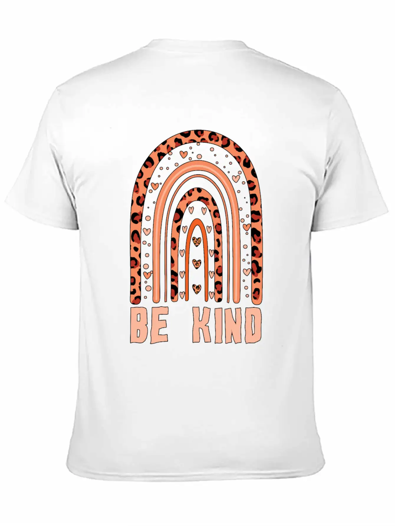 Orange Rainbow Kindness Awareness Unity Day Unisex Short Sleeve Soft Cotton T-Shirt – Casual Everyday Wear