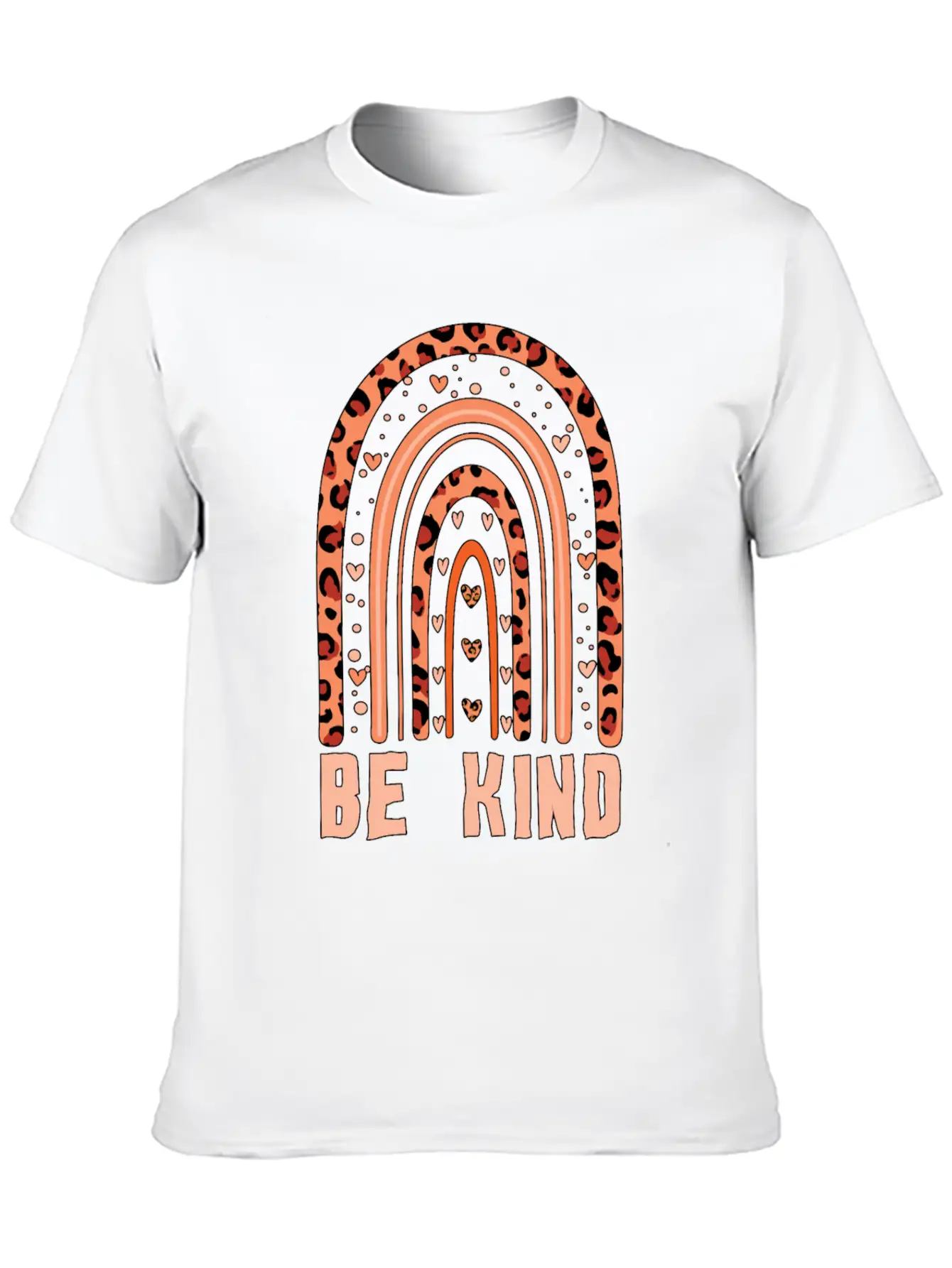 Orange Rainbow Kindness Awareness Unity Day Unisex Short Sleeve Soft Cotton T-Shirt – Casual Everyday Wear