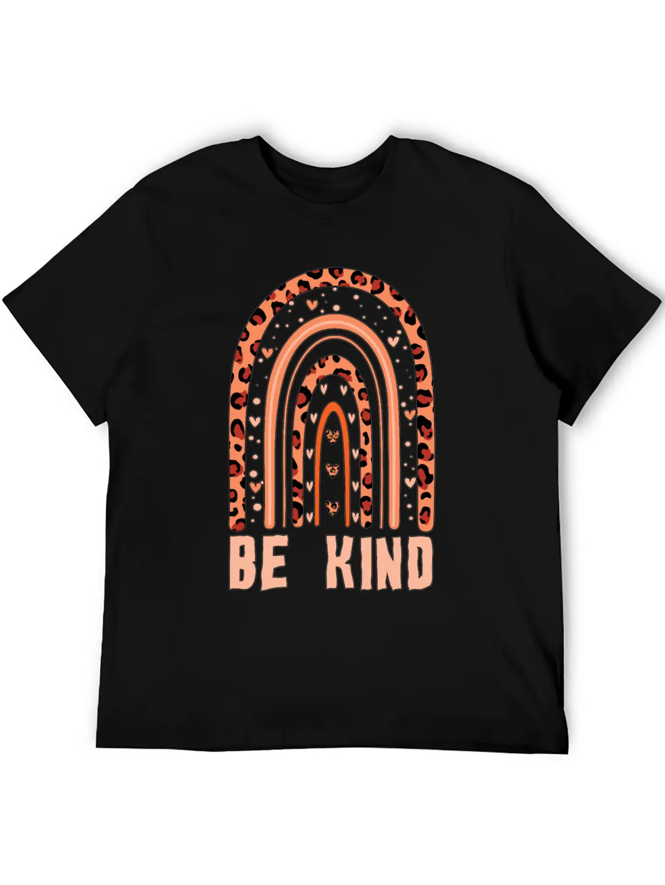 Orange Rainbow Kindness Awareness Unity Day Unisex Short Sleeve Soft Cotton T-Shirt – Casual Everyday Wear