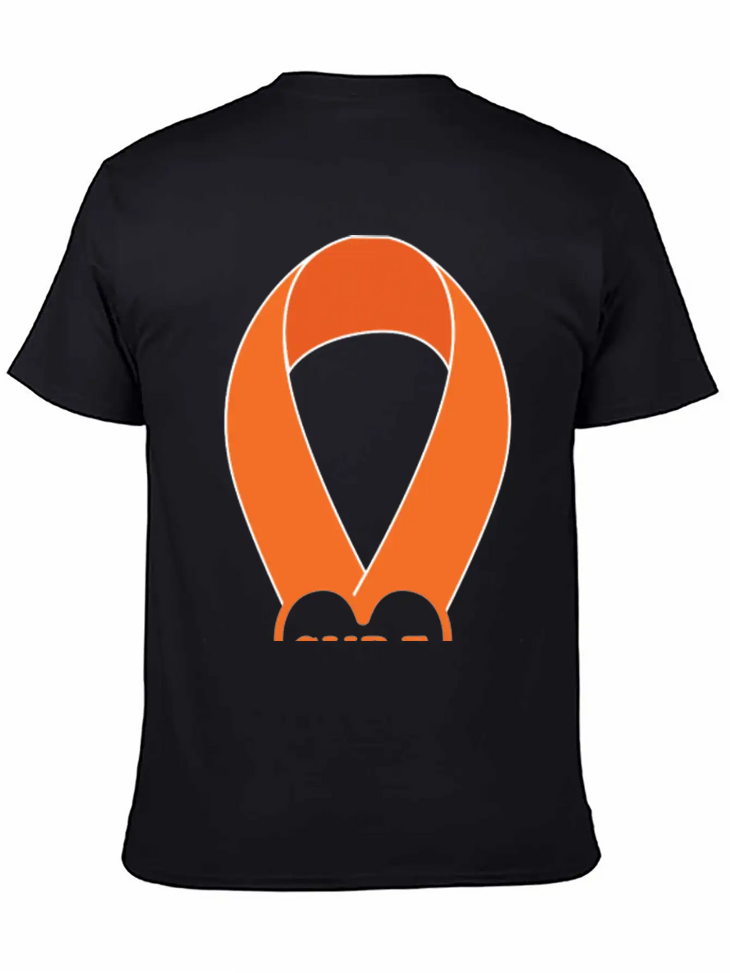 Orange Ribbon Multiple Sclerosis Awareness Unisex Casual T-Shirt – Clean Design For Daily Comfort
