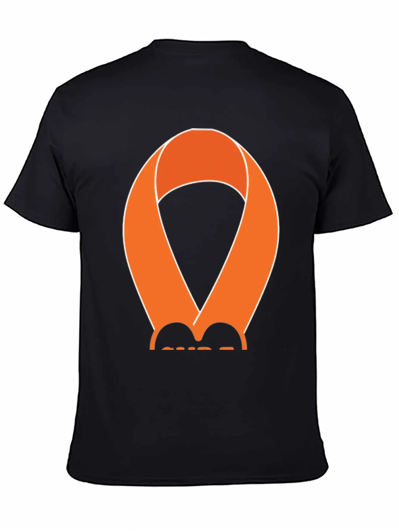 Orange Ribbon Multiple Sclerosis Awareness Unisex Casual T-Shirt – Clean Design For Daily Comfort