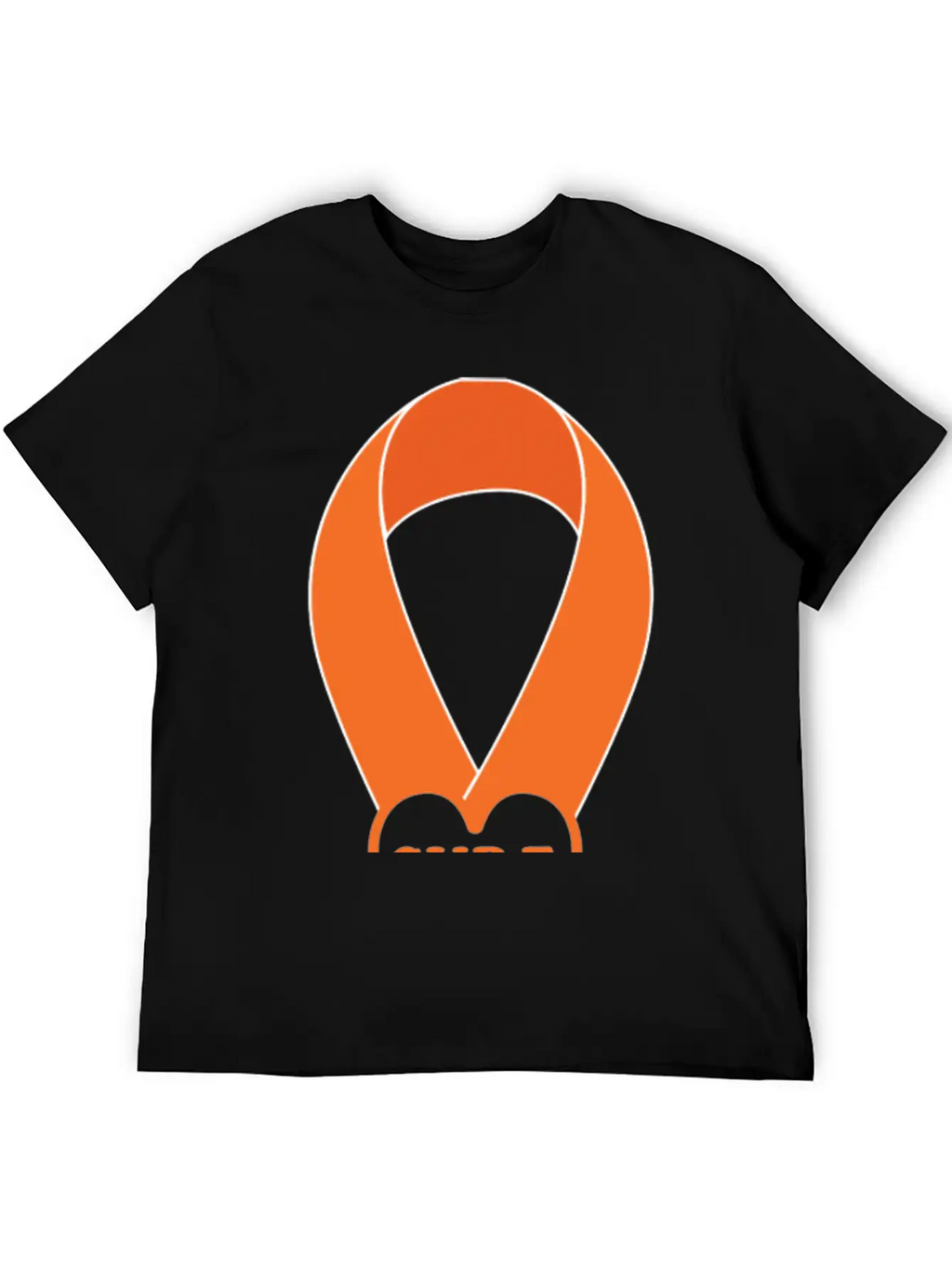 Orange Ribbon Multiple Sclerosis Awareness Unisex Casual T-Shirt – Clean Design For Daily Comfort