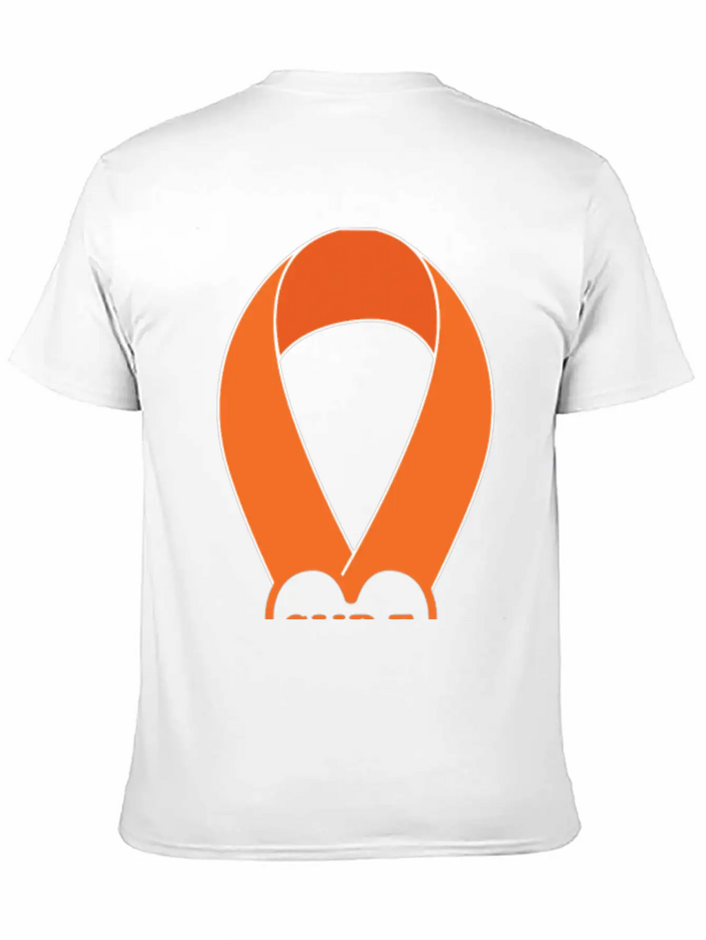Orange Ribbon Multiple Sclerosis Awareness Unisex Casual T-Shirt – Clean Design For Daily Comfort