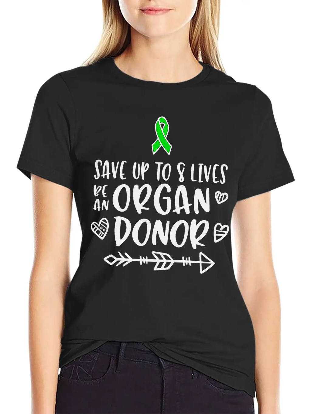 Organ Donation Awareness, Organ Donor Unisex Short Sleeve Soft Cotton T-Shirt – Casual Everyday Wear