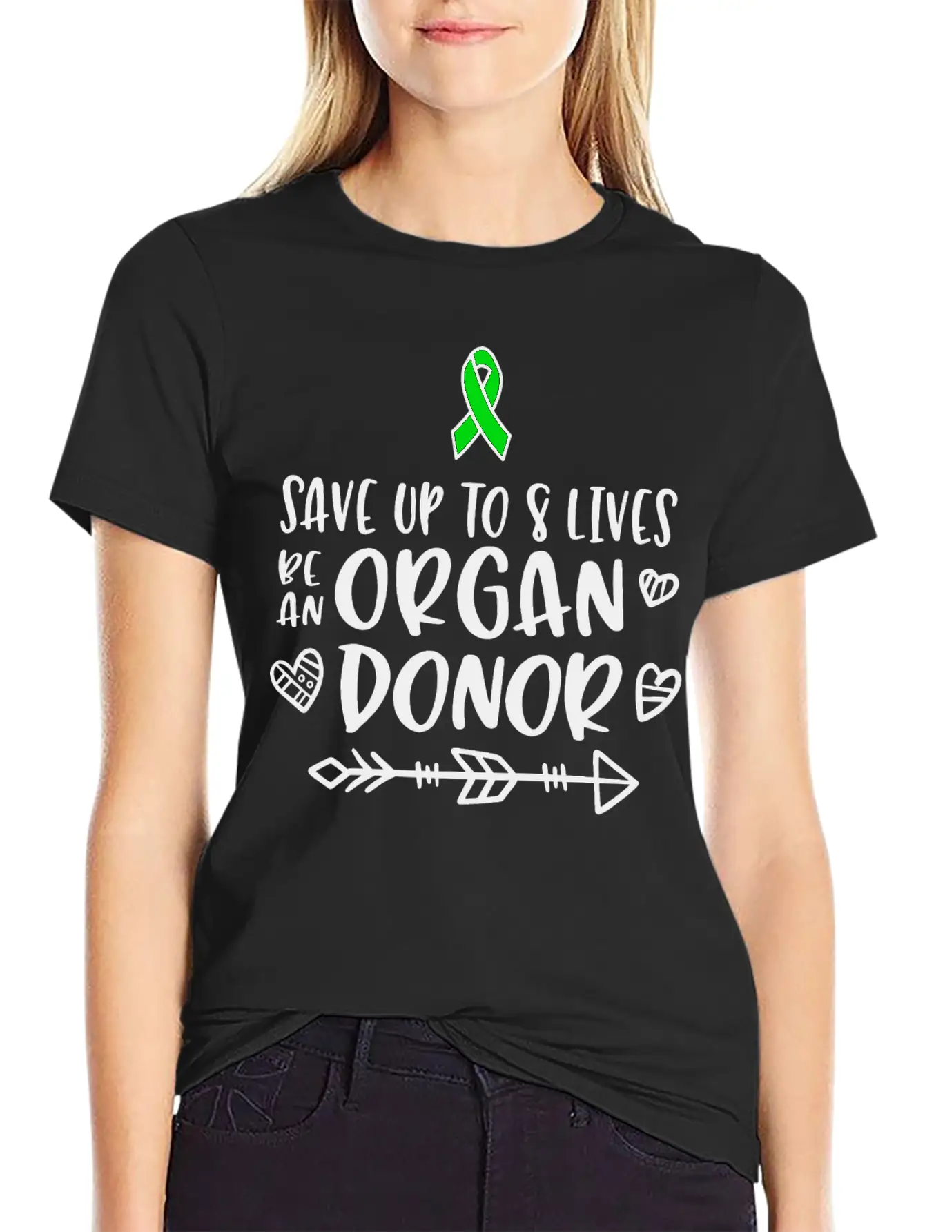 Organ Donation Awareness, Organ Donor Unisex Short Sleeve Soft Cotton T-Shirt – Casual Everyday Wear
