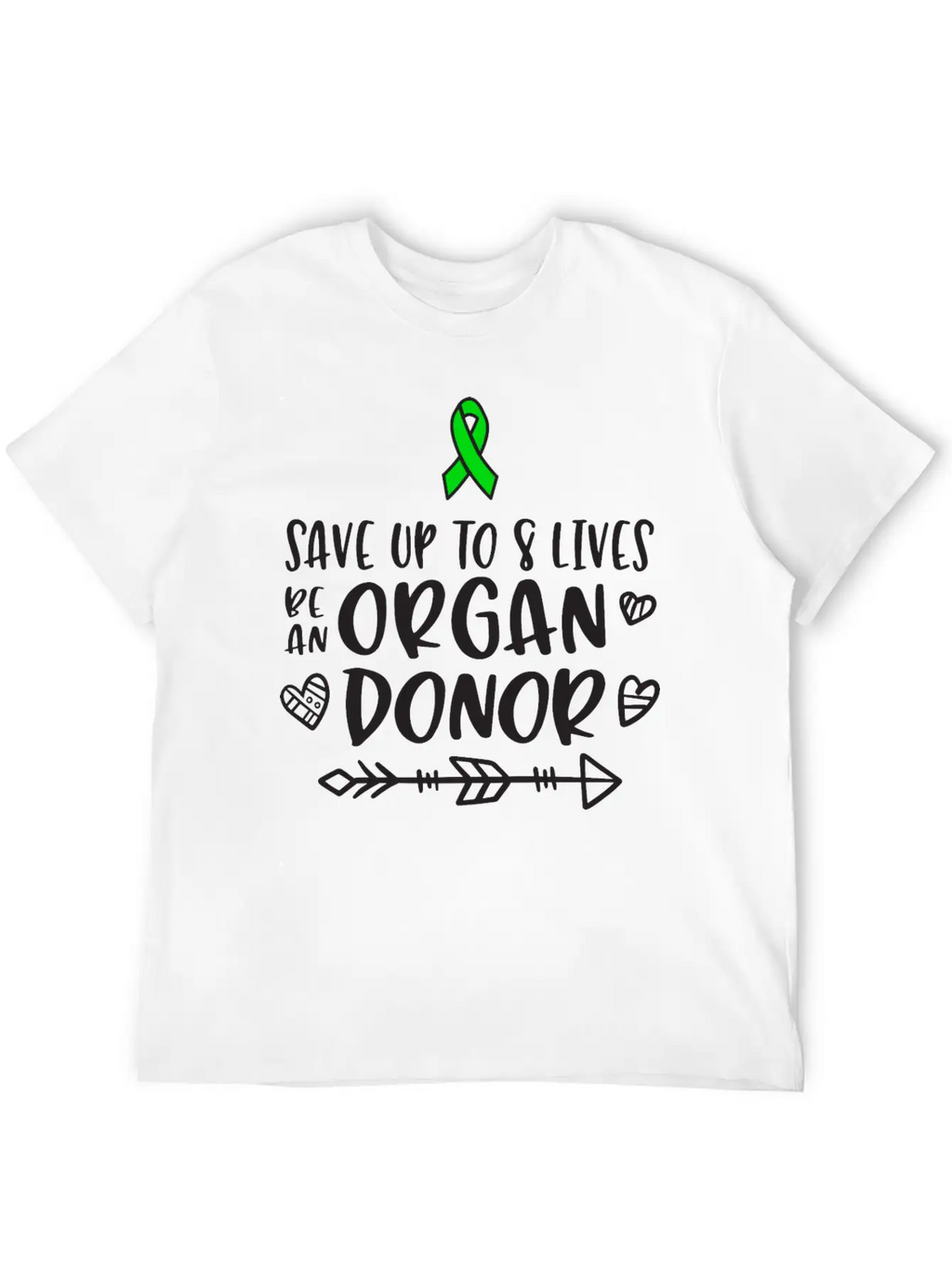 Organ Donation Awareness, Organ Donor Unisex Short Sleeve Soft Cotton T-Shirt – Casual Everyday Wear