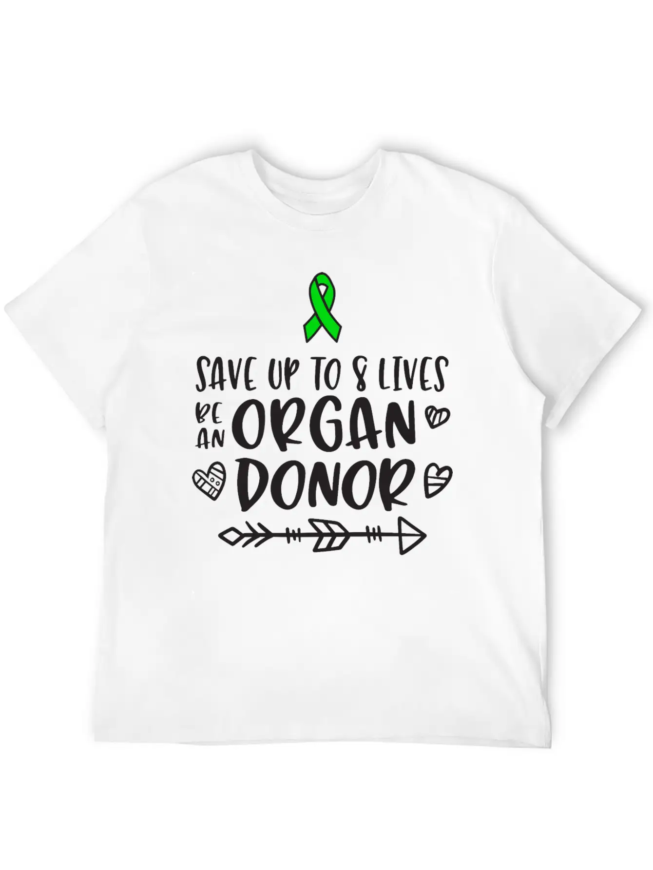 Organ Donation Awareness, Organ Donor Unisex Short Sleeve Soft Cotton T-Shirt – Casual Everyday Wear
