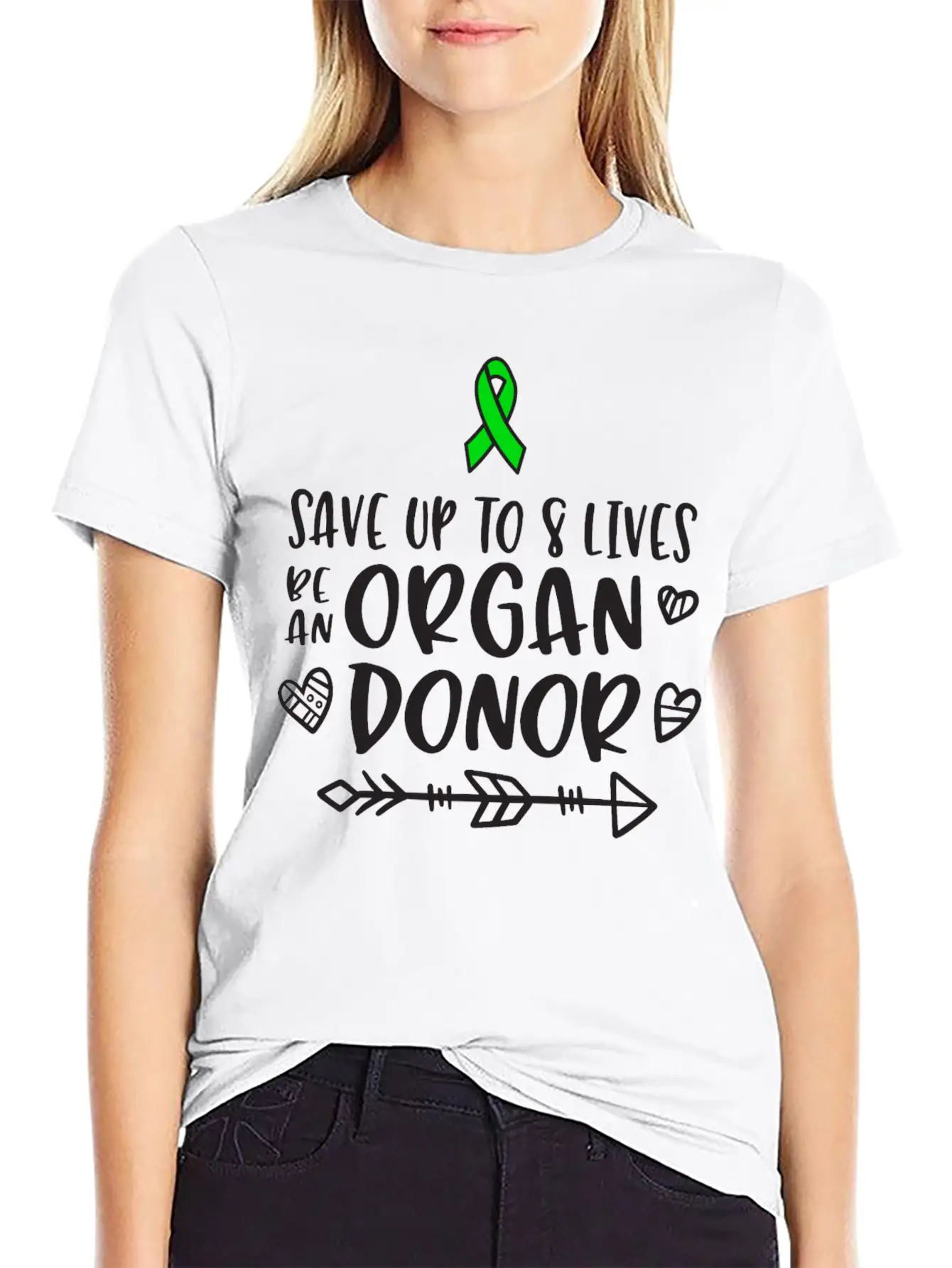 Organ Donation Awareness, Organ Donor Unisex Short Sleeve Soft Cotton T-Shirt – Casual Everyday Wear