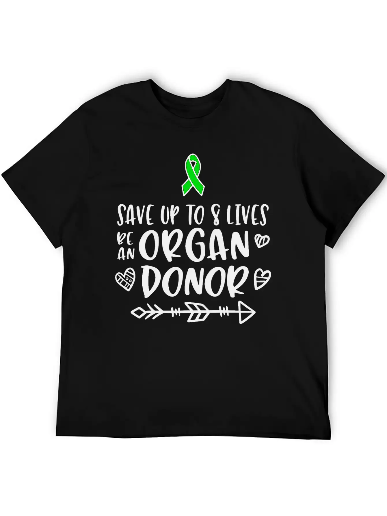 Organ Donation Awareness, Organ Donor Unisex Short Sleeve Soft Cotton T-Shirt – Casual Everyday Wear