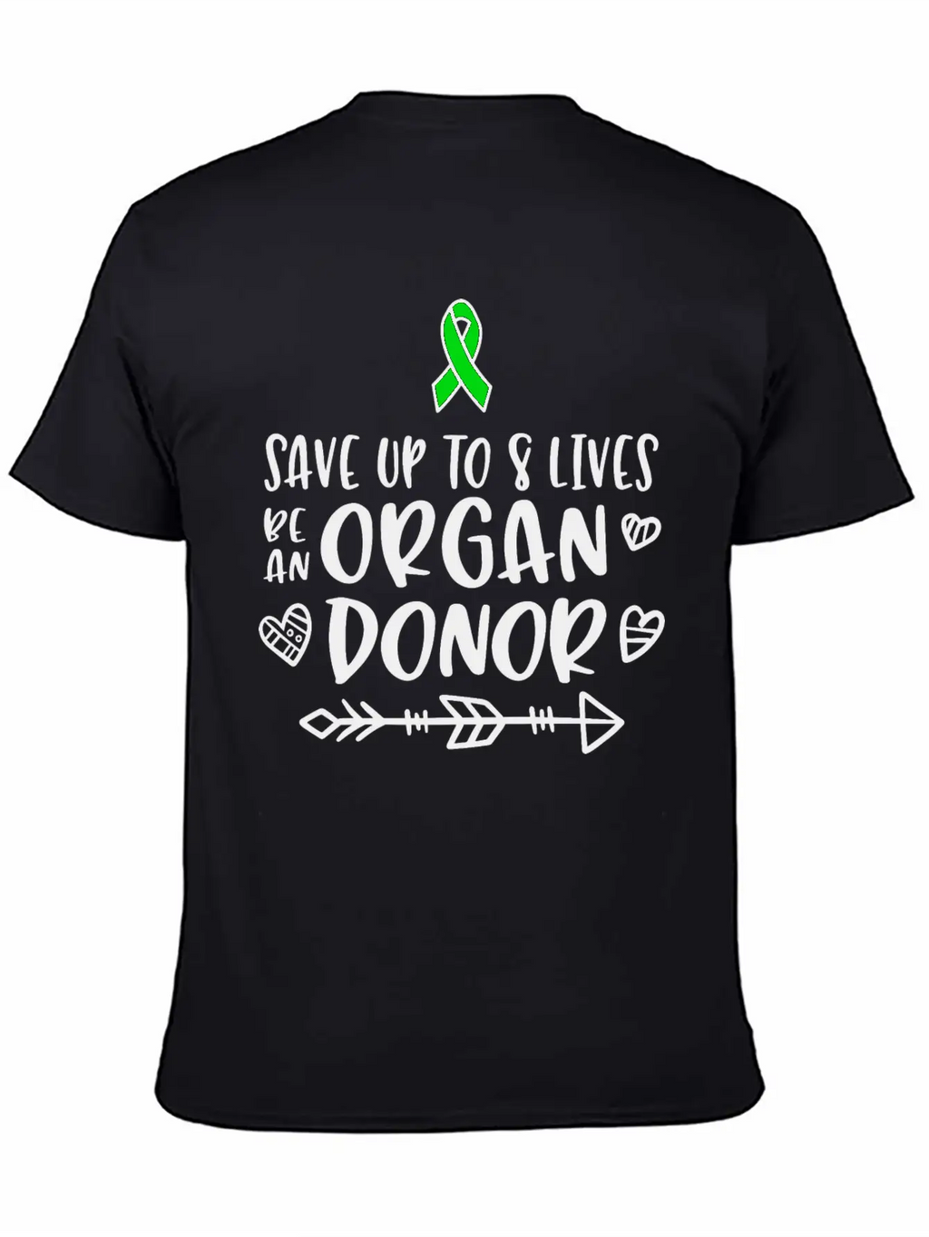 Organ Donation Awareness, Organ Donor Unisex Short Sleeve Soft Cotton T-Shirt – Casual Everyday Wear