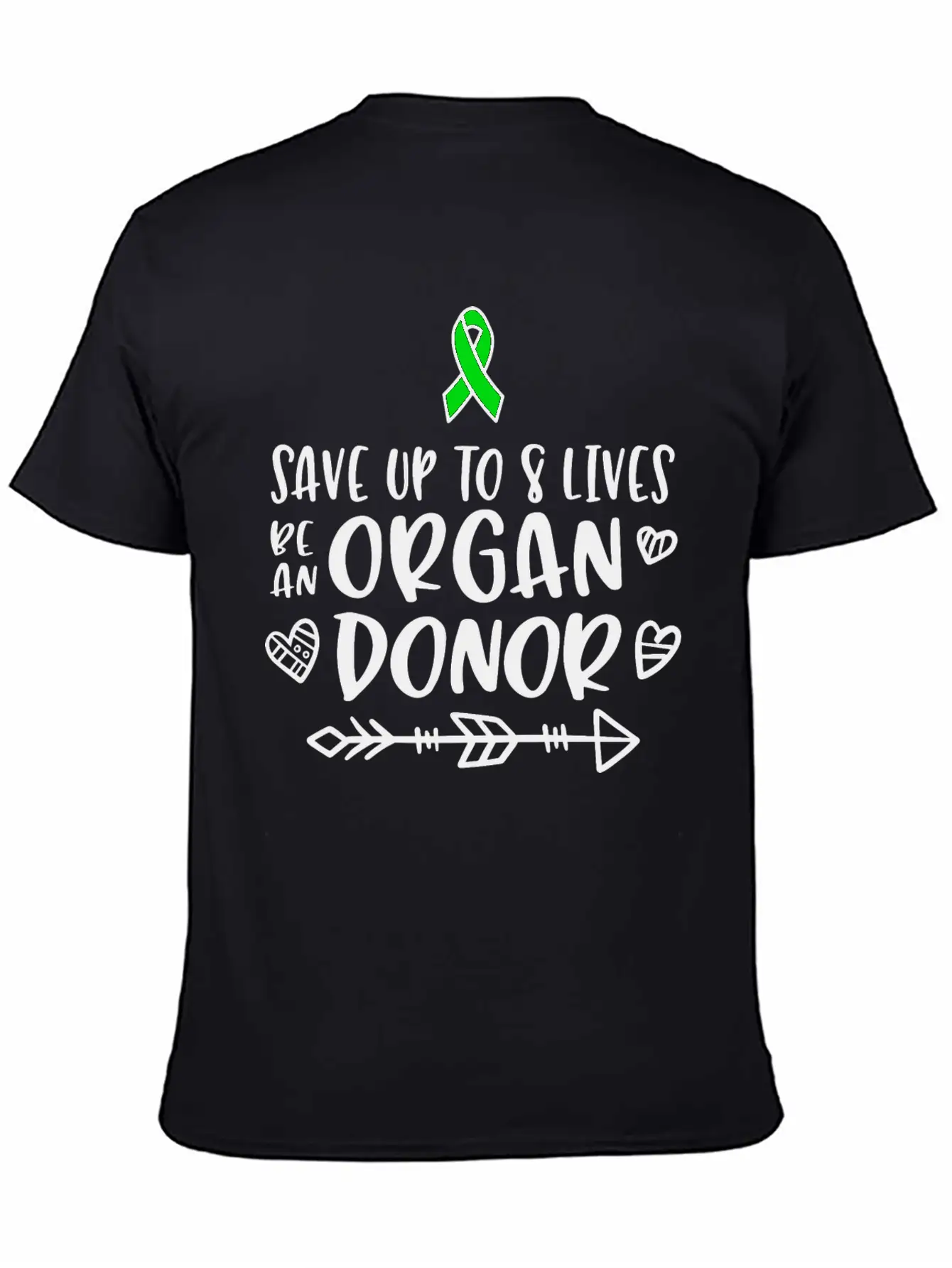Organ Donation Awareness, Organ Donor Unisex Short Sleeve Soft Cotton T-Shirt – Casual Everyday Wear