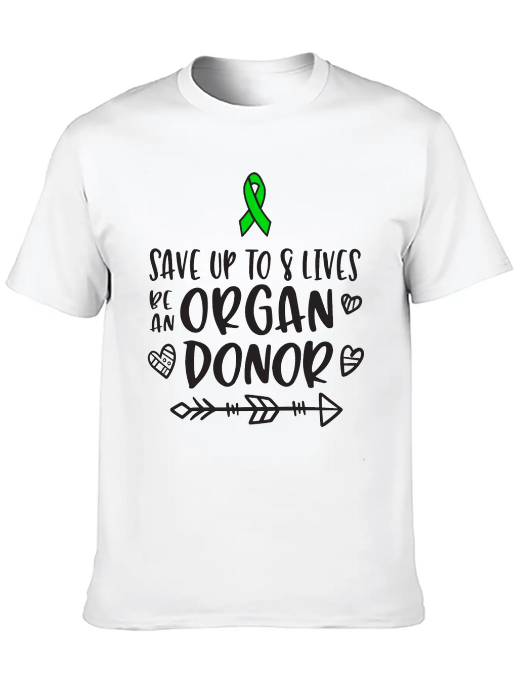 Organ Donation Awareness, Organ Donor Unisex Short Sleeve Soft Cotton T-Shirt – Casual Everyday Wear