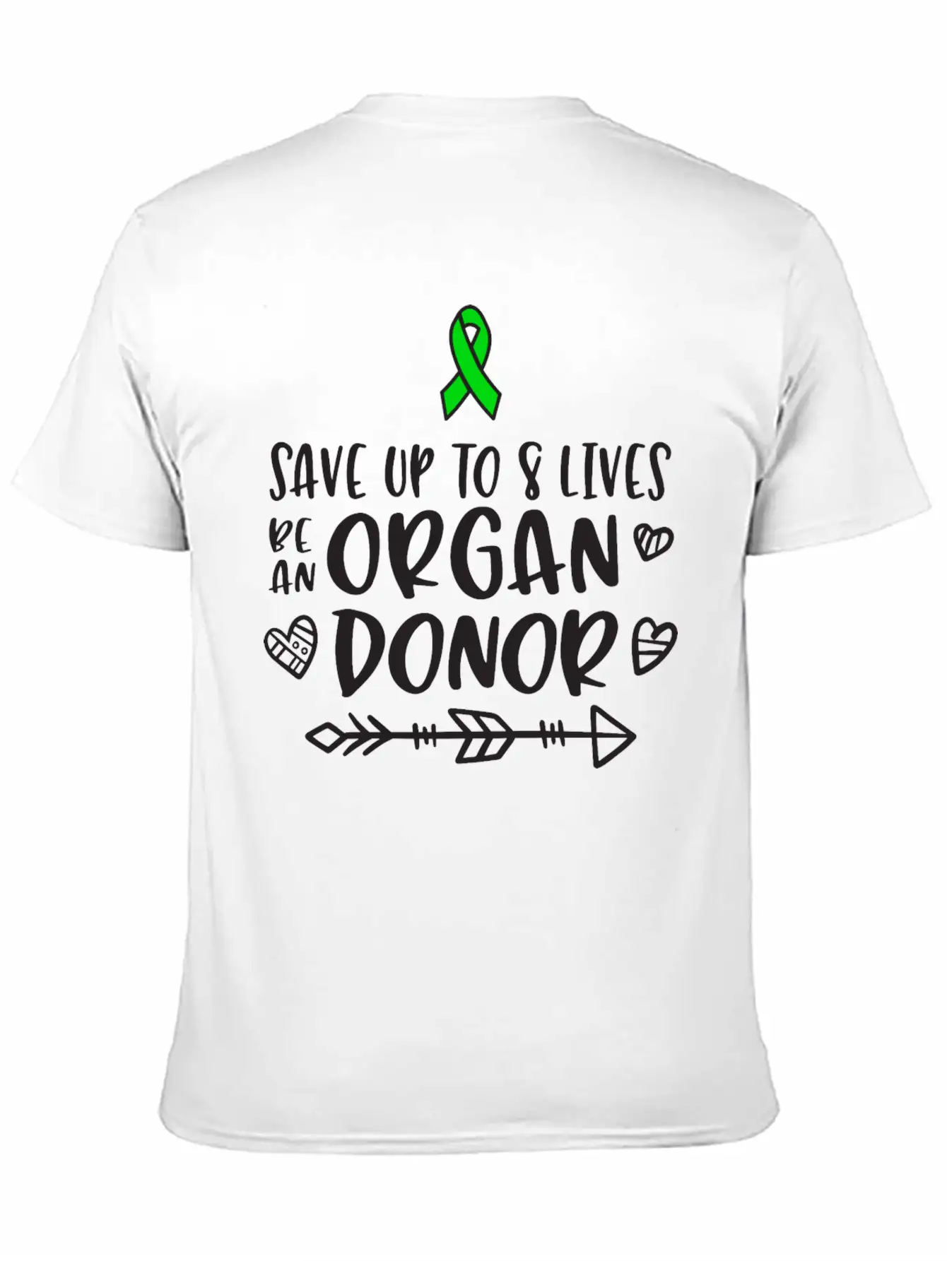 Organ Donation Awareness, Organ Donor Unisex Short Sleeve Soft Cotton T-Shirt – Casual Everyday Wear