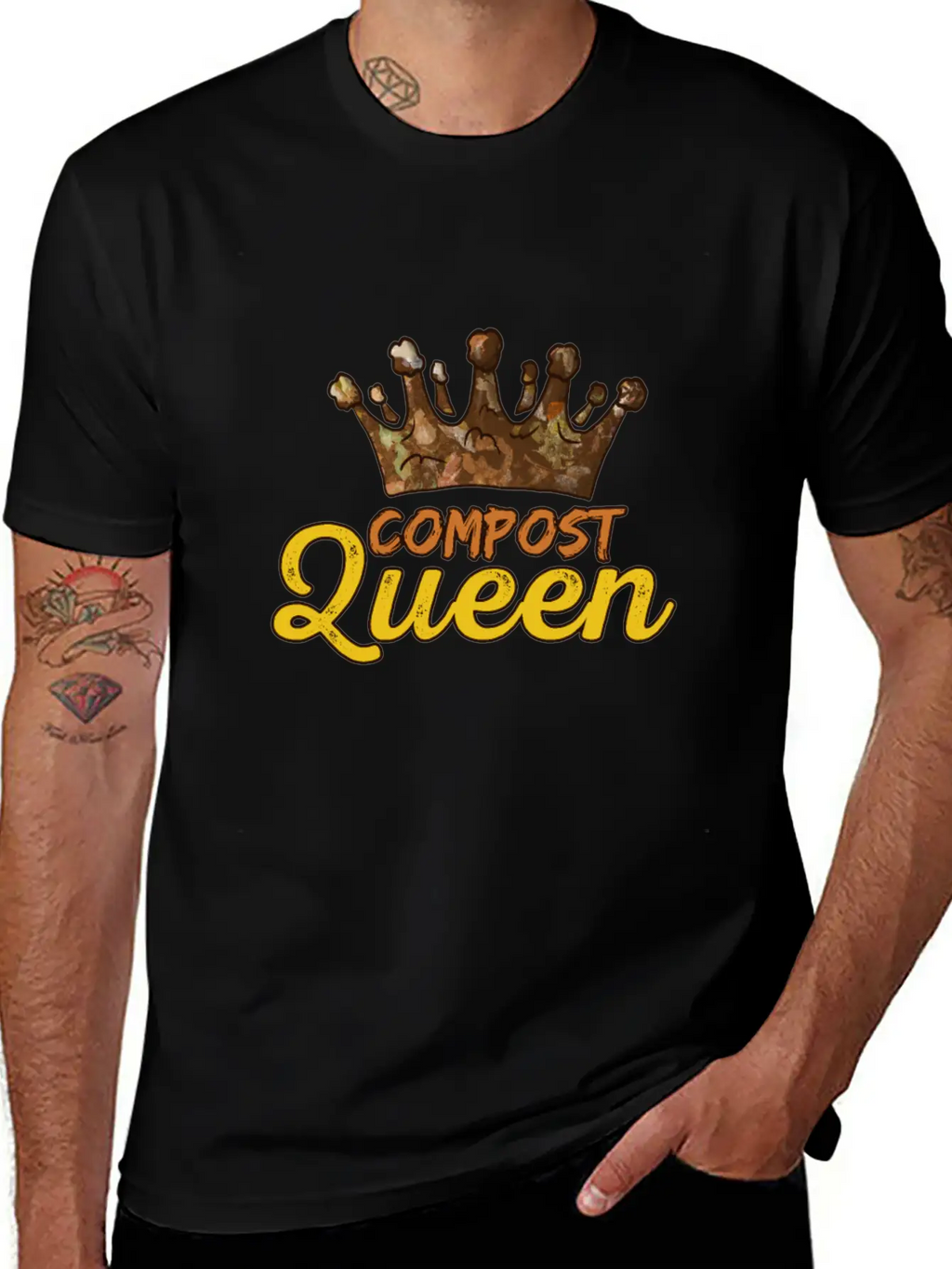 Organic Farming Composting Unisex Short Sleeve Soft Cotton T-Shirt – Casual Everyday Wear