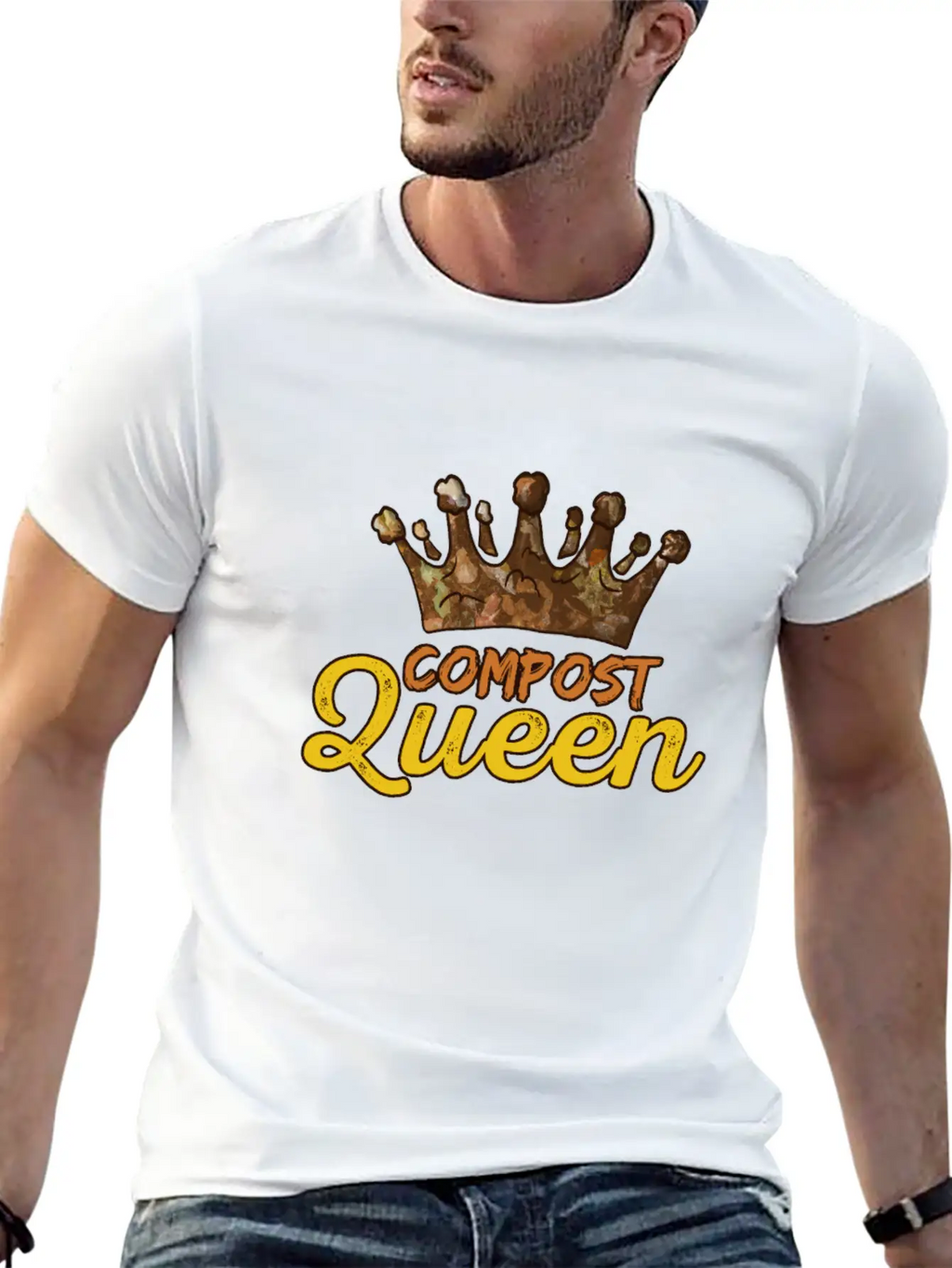 Organic Farming Composting Unisex Short Sleeve Soft Cotton T-Shirt – Casual Everyday Wear