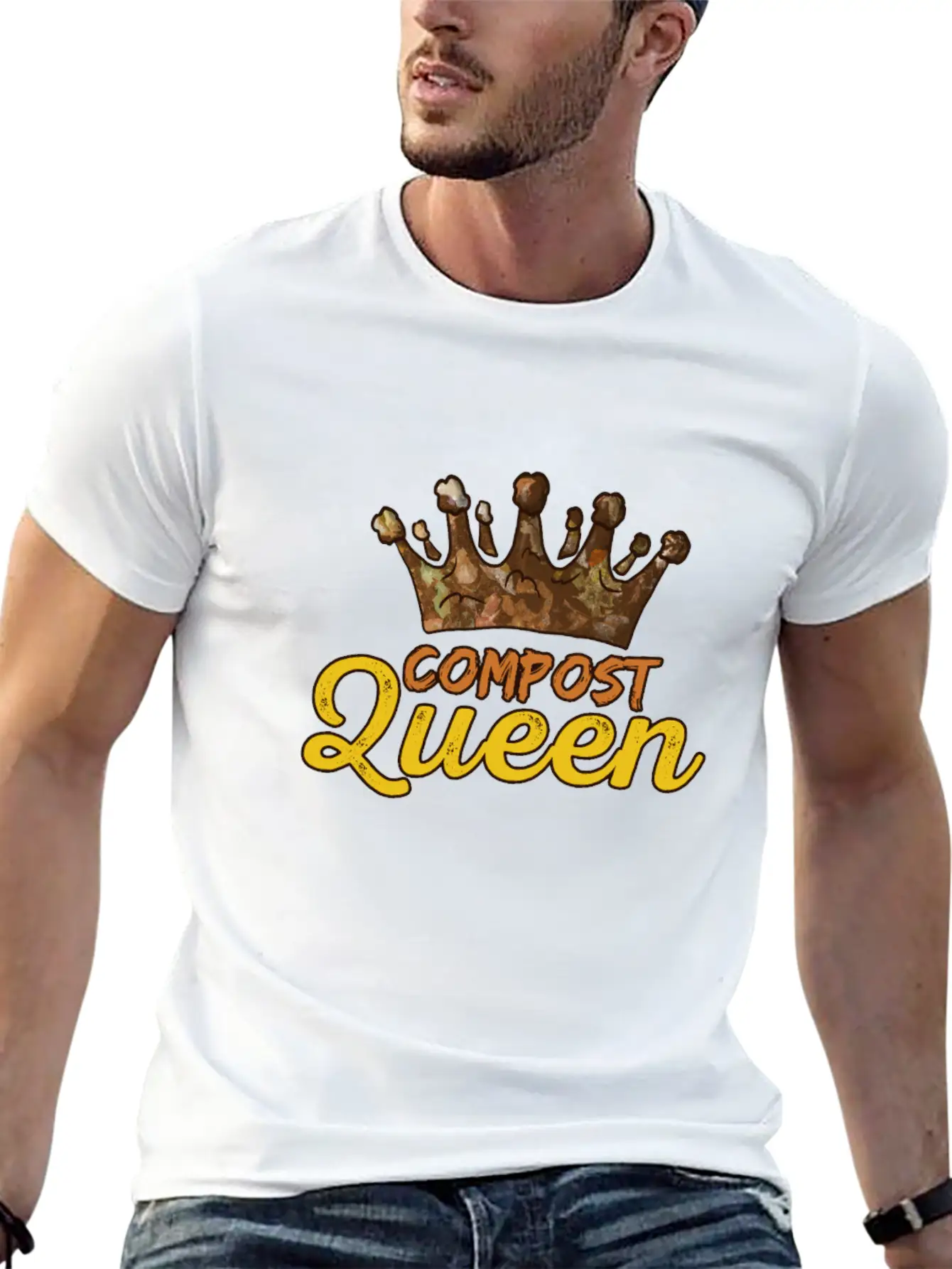 Organic Farming Composting Unisex Short Sleeve Soft Cotton T-Shirt – Casual Everyday Wear
