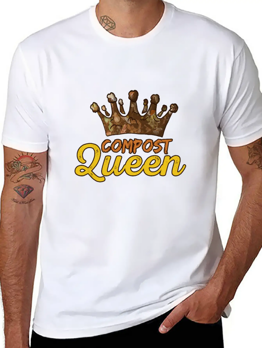 Organic Farming Composting Unisex Short Sleeve Soft Cotton T-Shirt – Casual Everyday Wear
