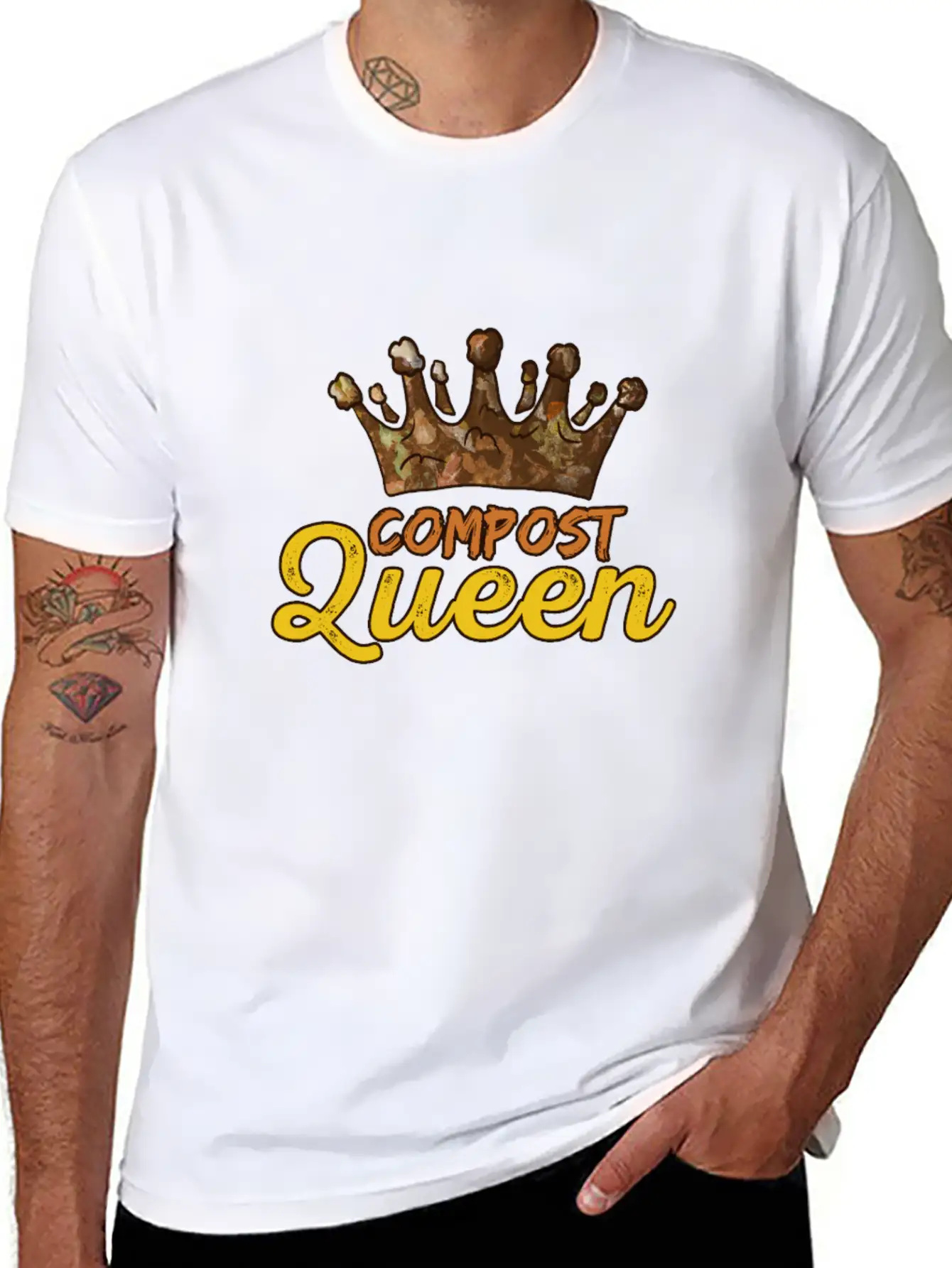 Organic Farming Composting Unisex Short Sleeve Soft Cotton T-Shirt – Casual Everyday Wear