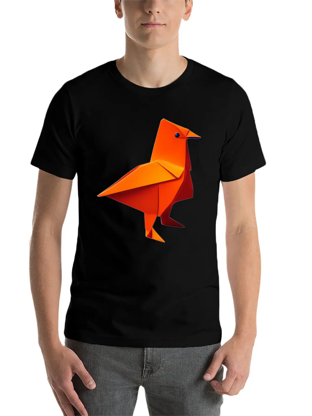 Origami Cute Bird Unisex Casual T-Shirt – Clean Design For Daily Comfort