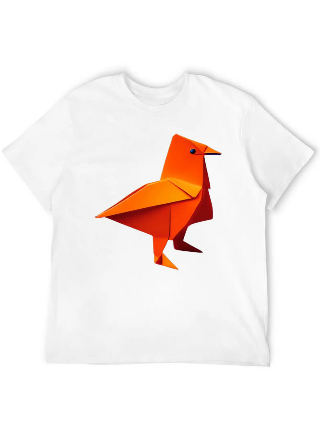 Origami Cute Bird Unisex Casual T-Shirt – Clean Design For Daily Comfort
