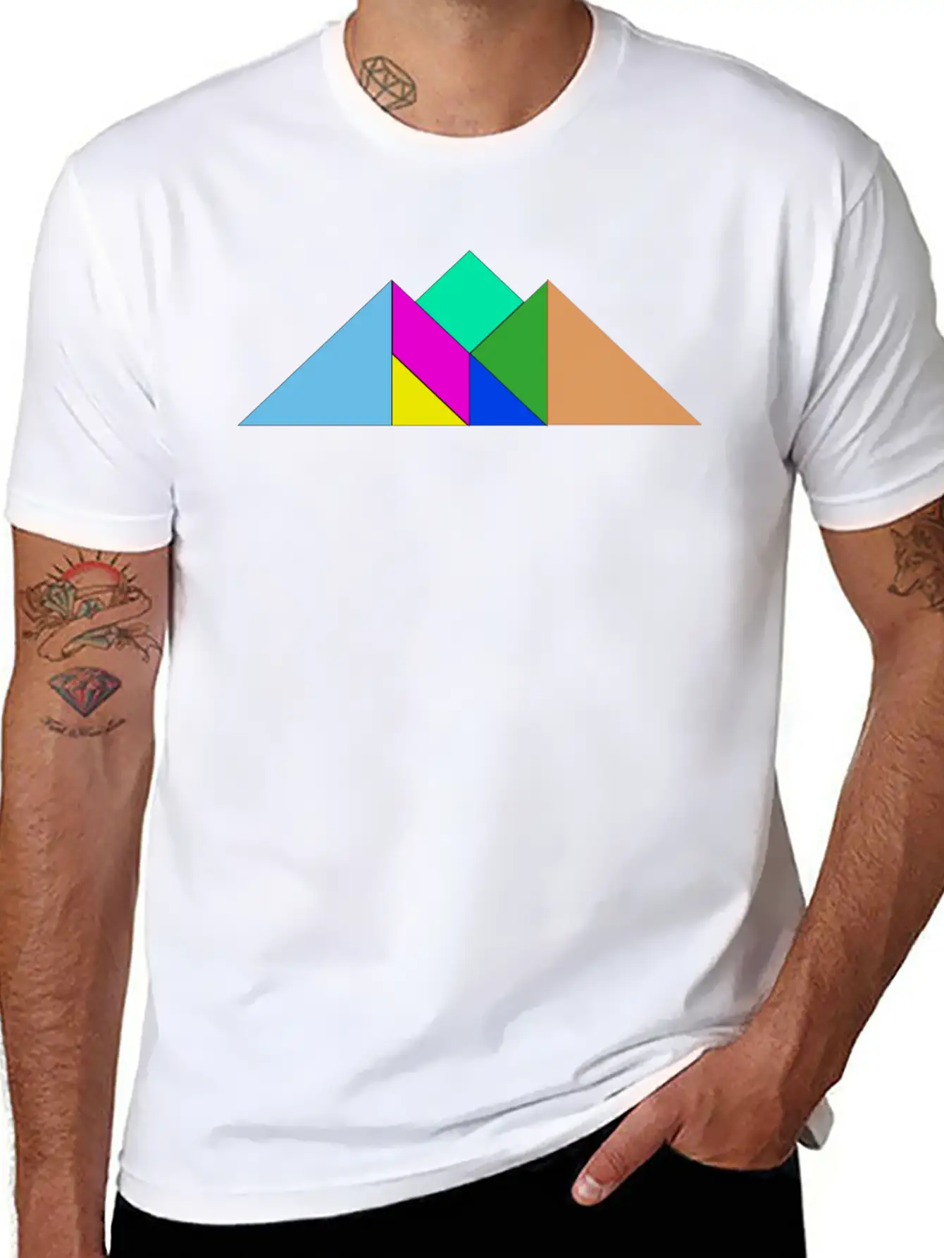 Origami Tiere Falten Basteln Papier Paper20 Unisex Casual T-Shirt – Clean Design For Daily Comfort