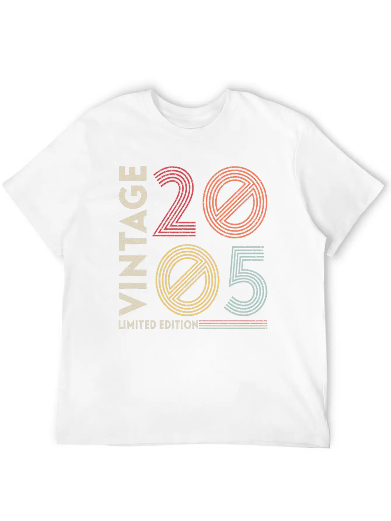 Original 2005 Vintage Vintage Anniversary Retro Unisex Short Sleeve Soft Cotton T-Shirt – Casual Everyday Wear