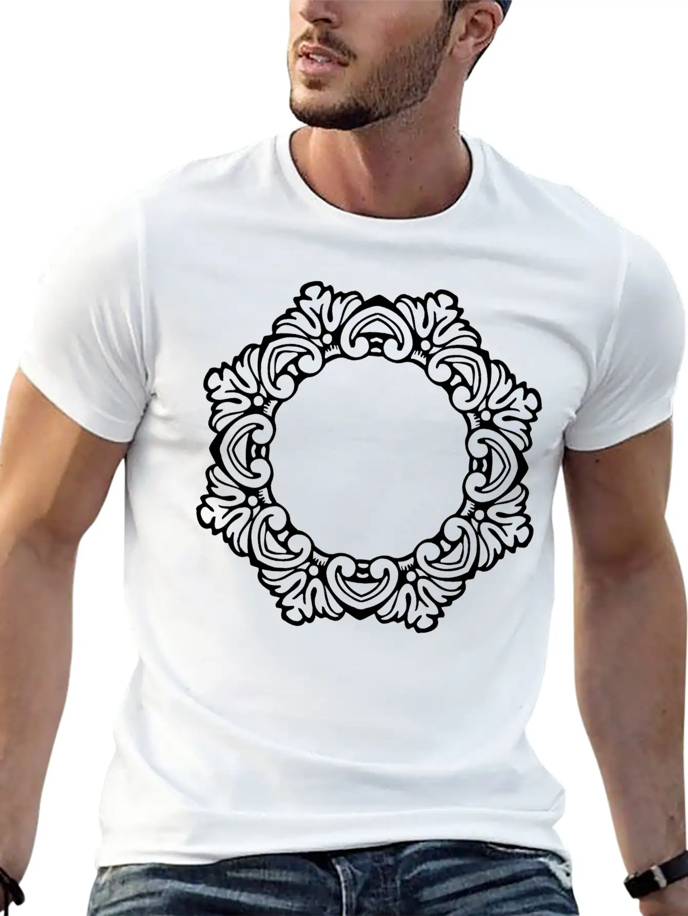 Ornate Frame 27 Unisex Casual T-Shirt – Clean Design For Daily Comfort