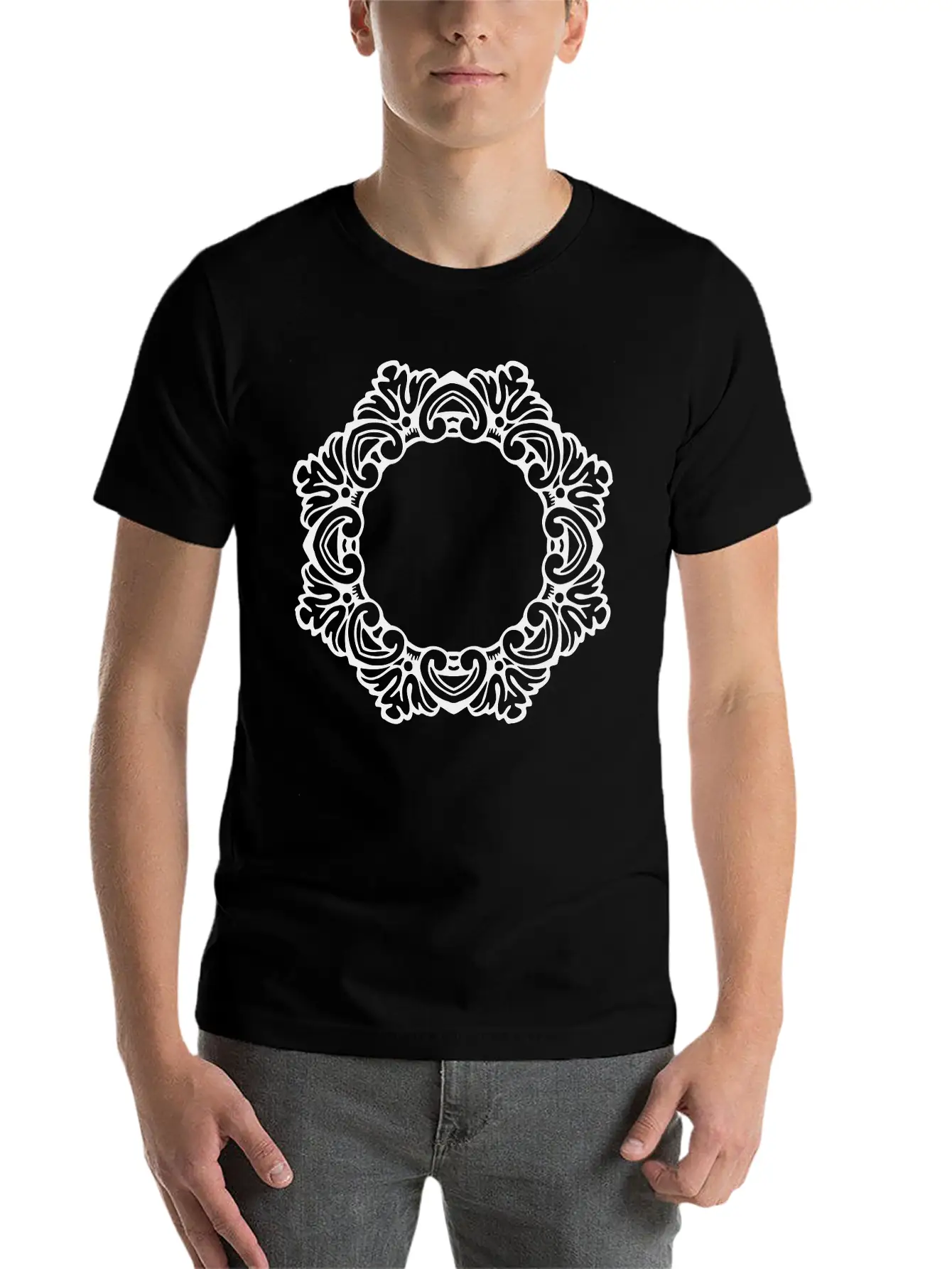 Ornate Frame 27 Unisex Casual T-Shirt – Clean Design For Daily Comfort