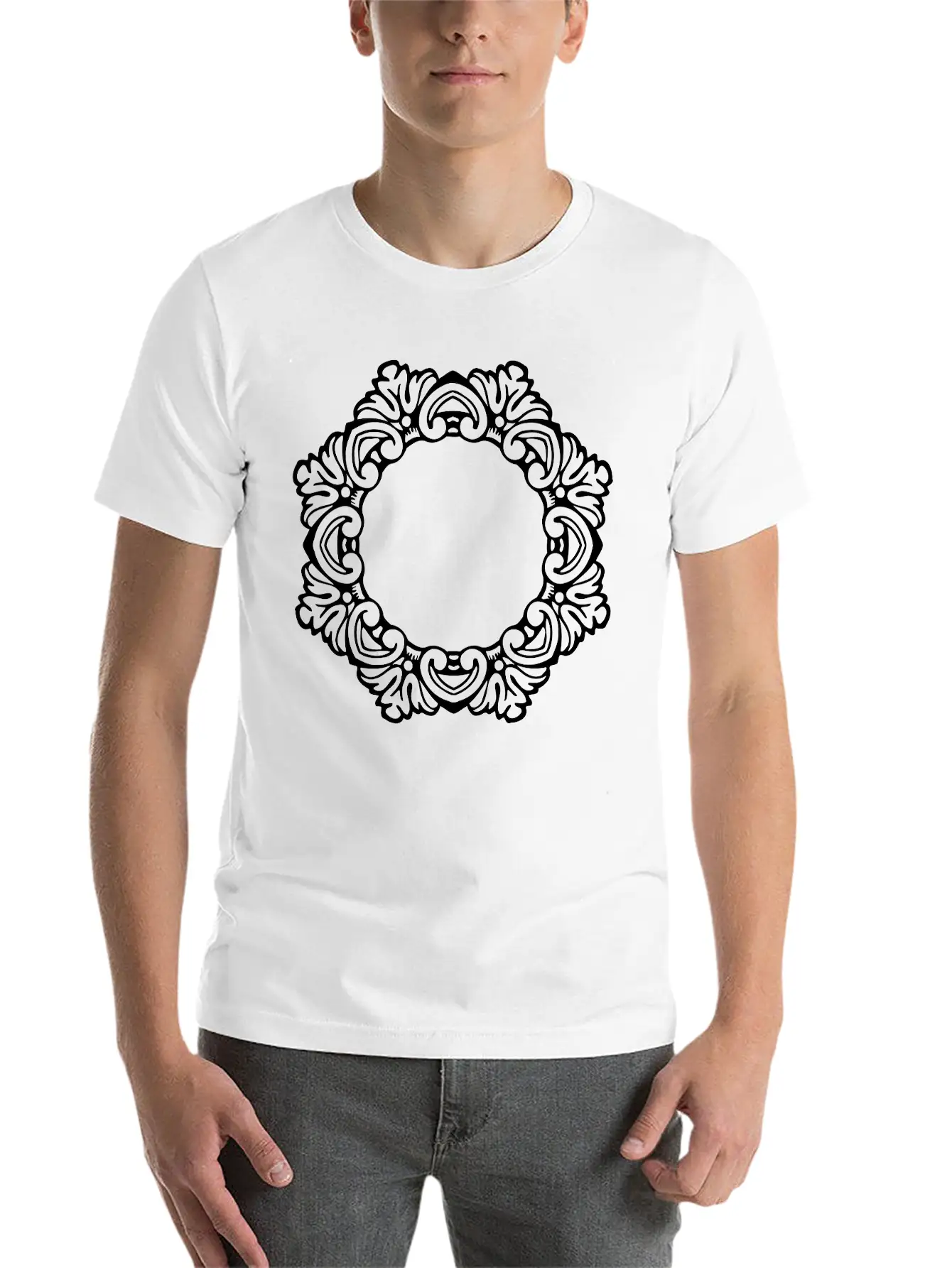 Ornate Frame 27 Unisex Casual T-Shirt – Clean Design For Daily Comfort