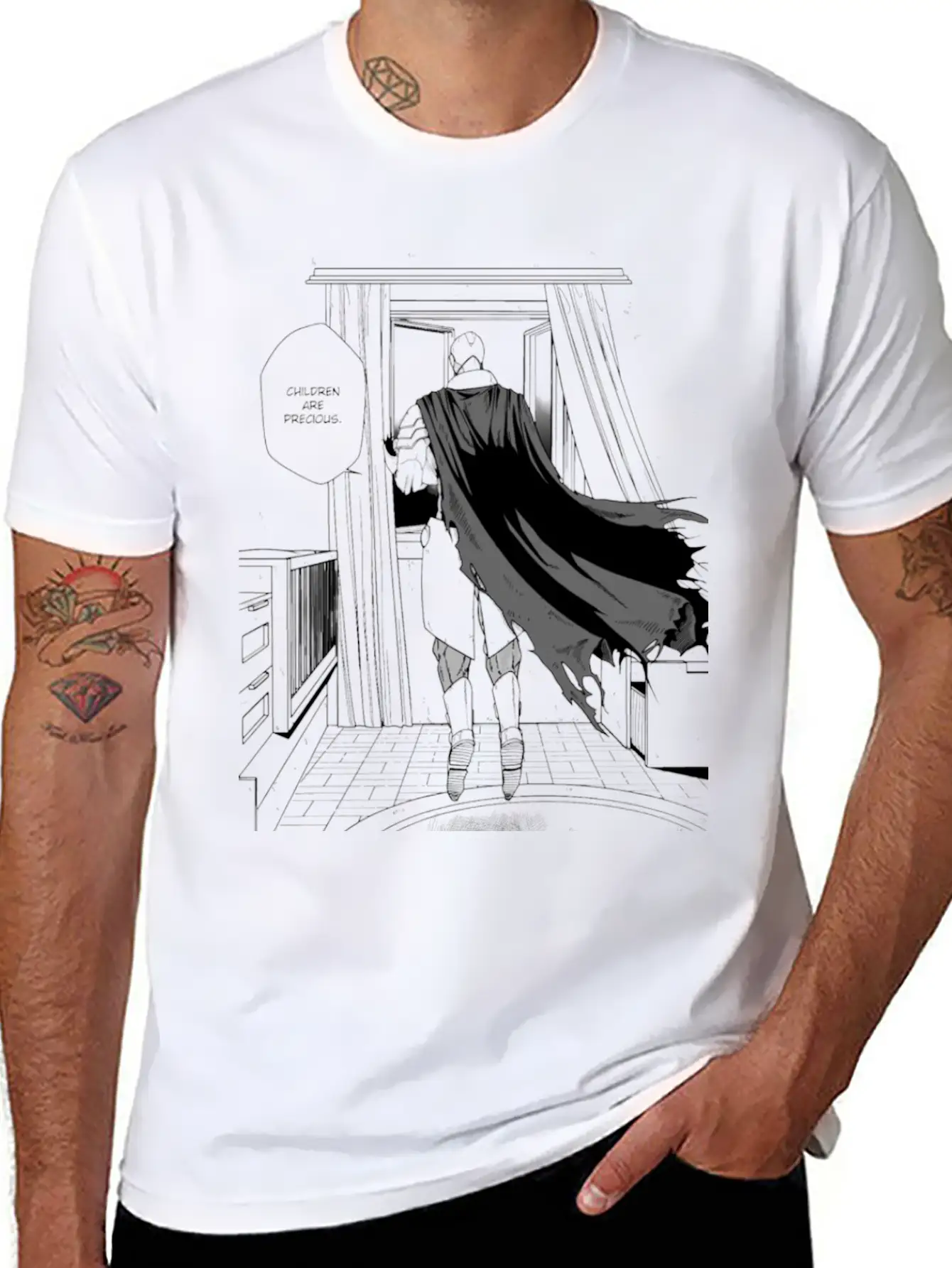 Orra "Children Are Precious" Classic Fit Graphic Tee For Daily Comfort – Unisex Cotton Shirt