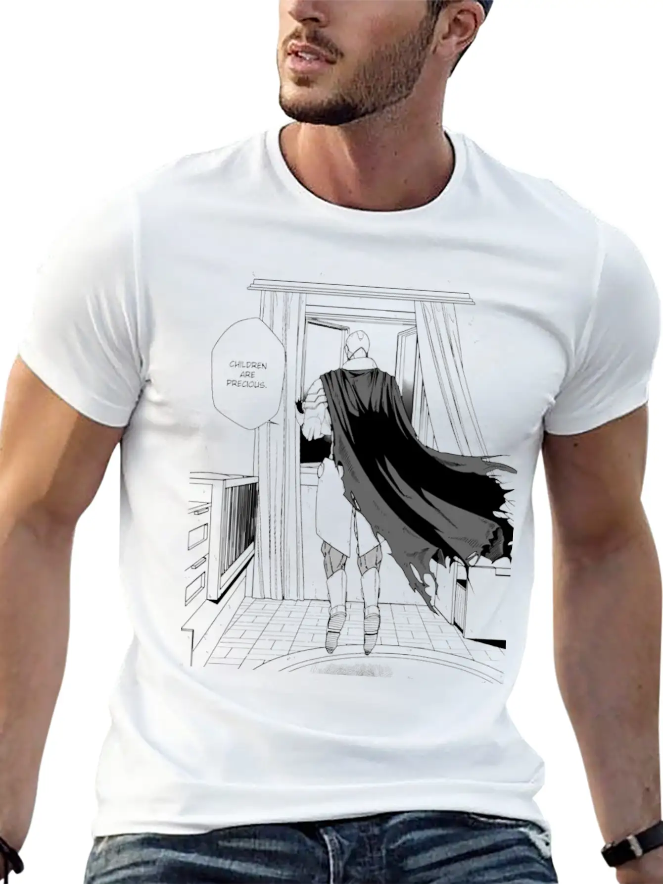 Orra "Children Are Precious" Classic Fit Graphic Tee For Daily Comfort – Unisex Cotton Shirt