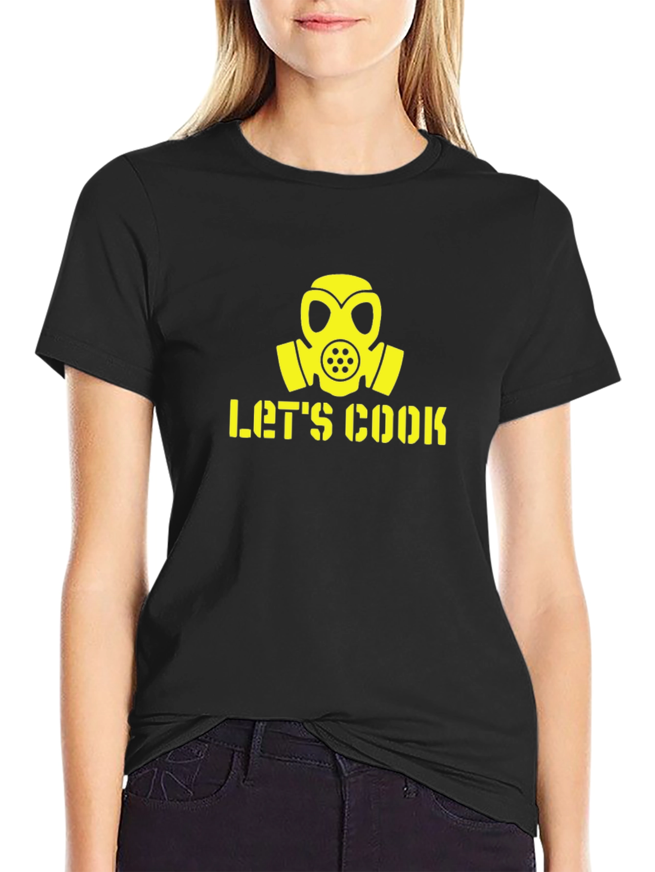 Lets Cook Gas Mask Graphic T-Shirt