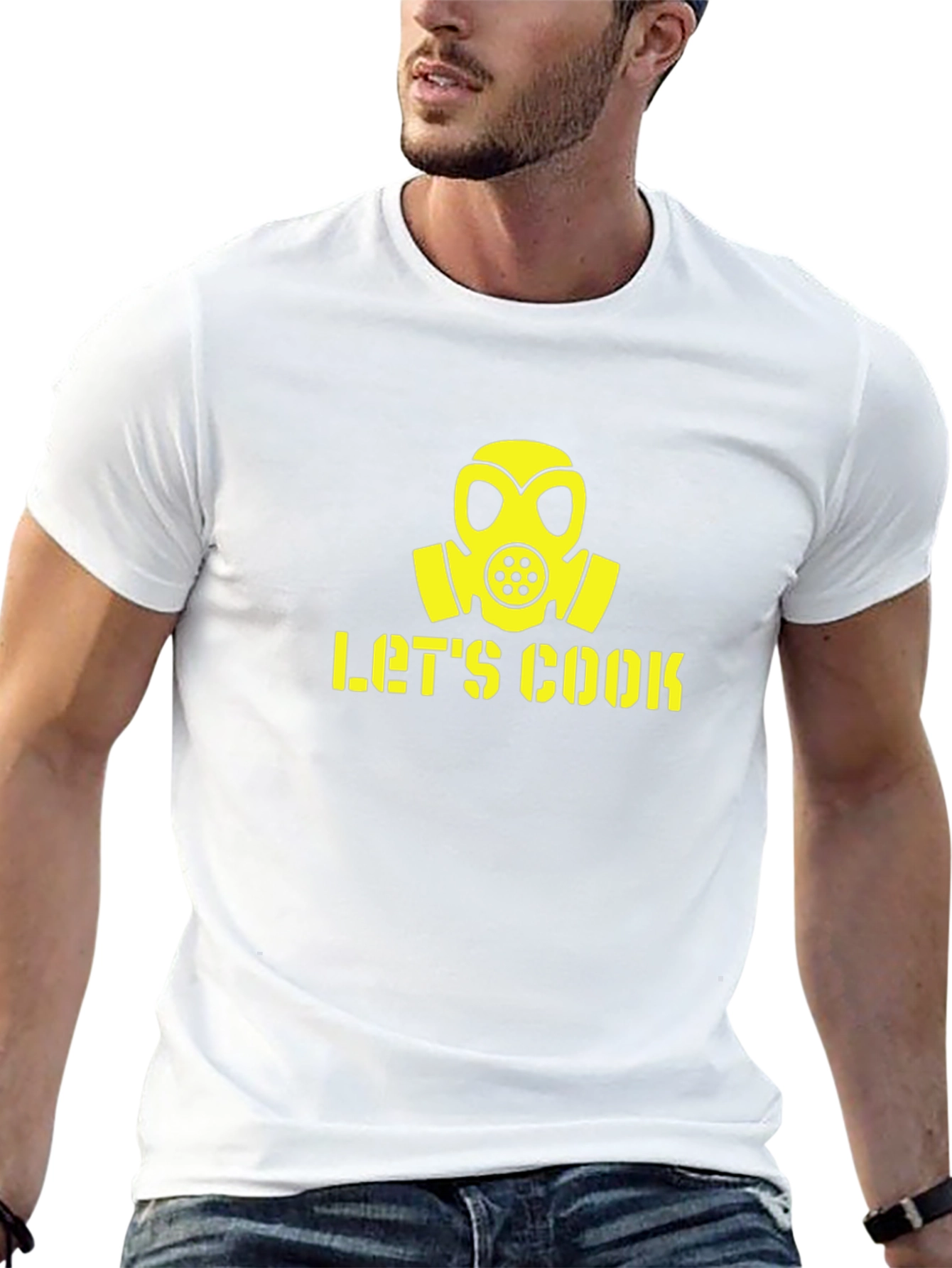 Lets Cook Gas Mask Graphic T-Shirt