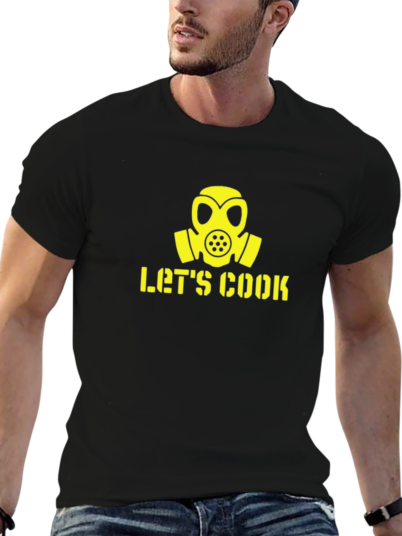 Lets Cook Gas Mask Graphic T-Shirt