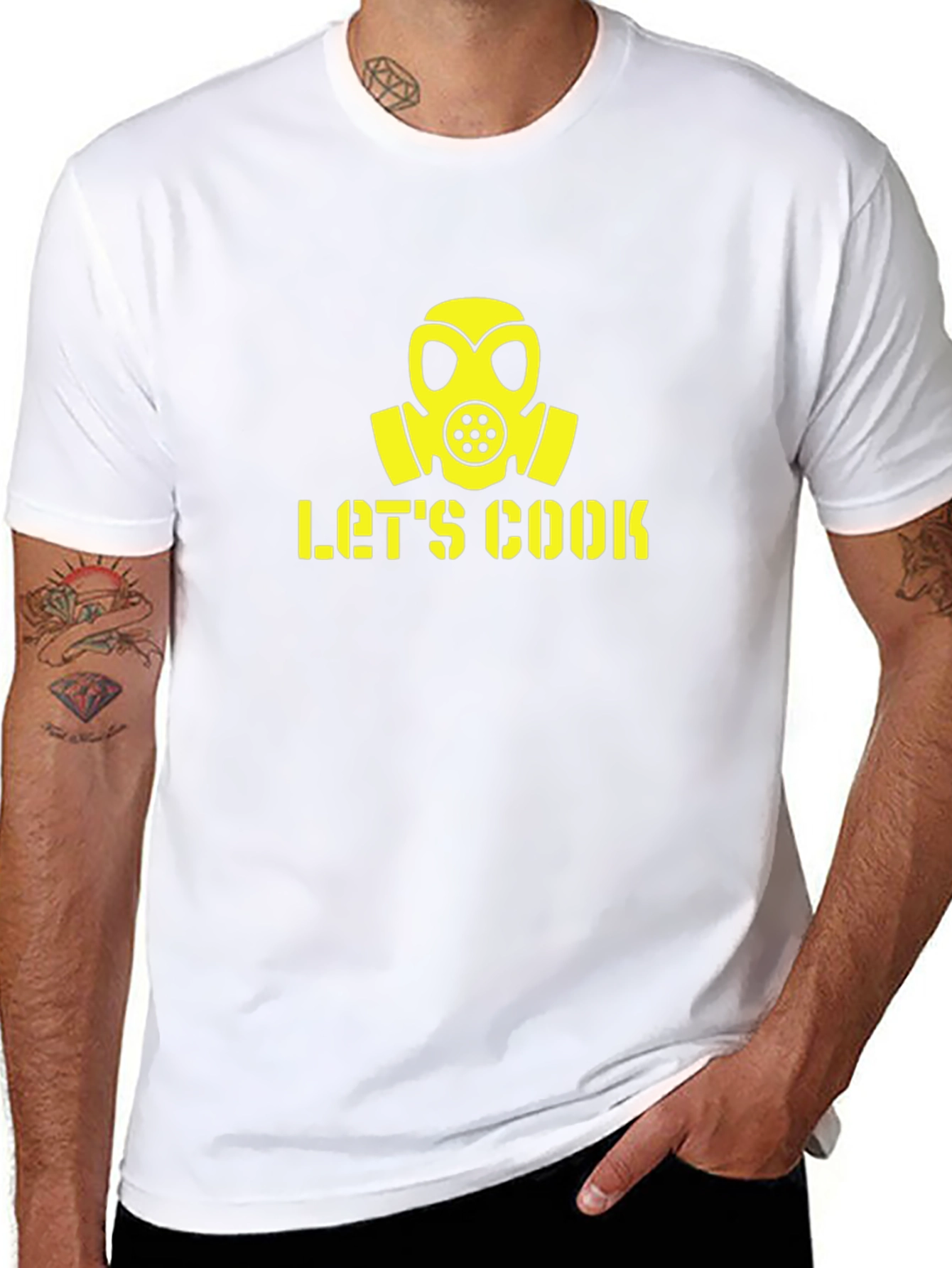 Lets Cook Gas Mask Graphic T-Shirt