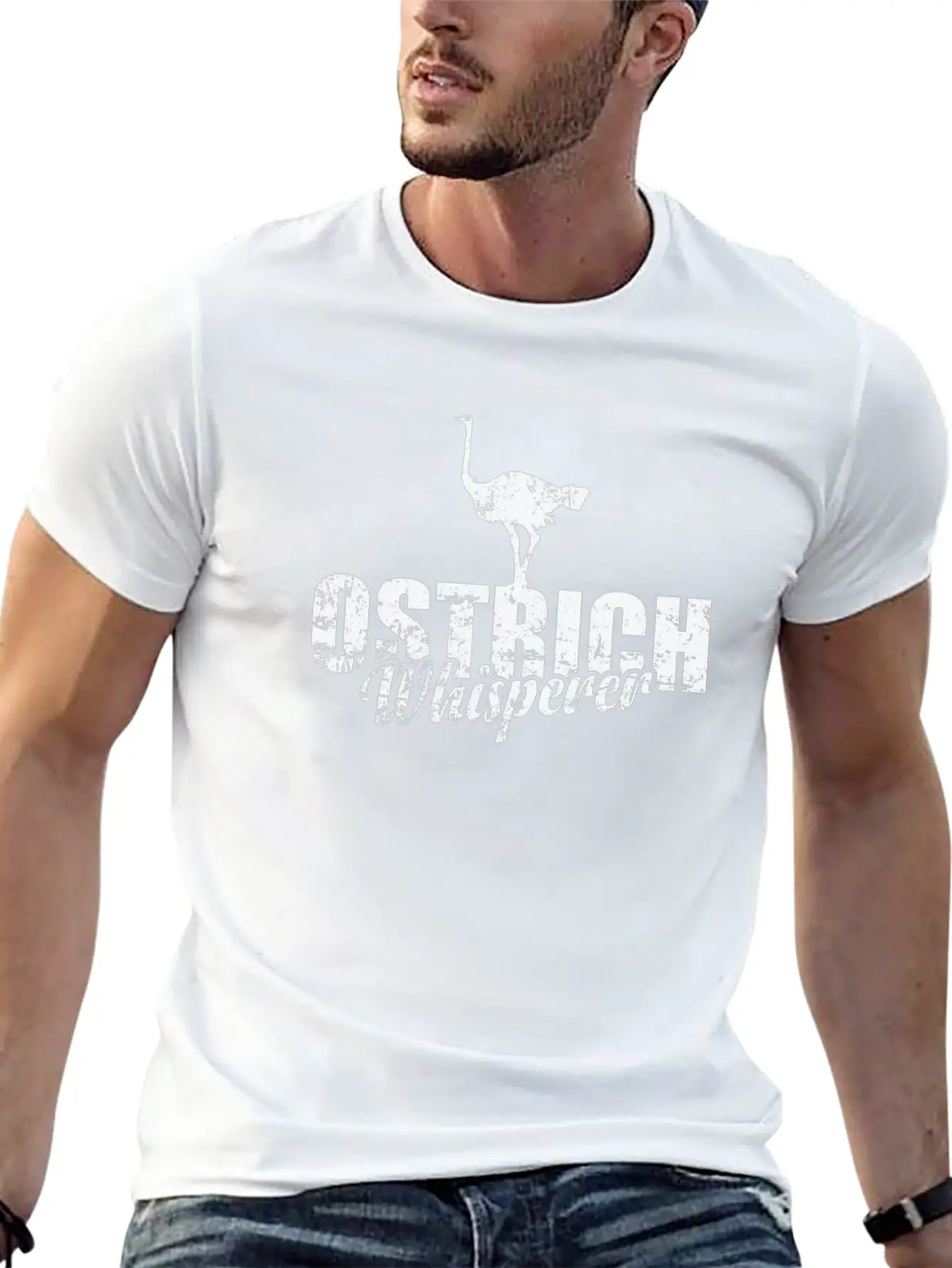 Ostrich Whisperer Ratite Ostrich Environment Unisex Casual T-Shirt – Clean Design For Daily Comfort