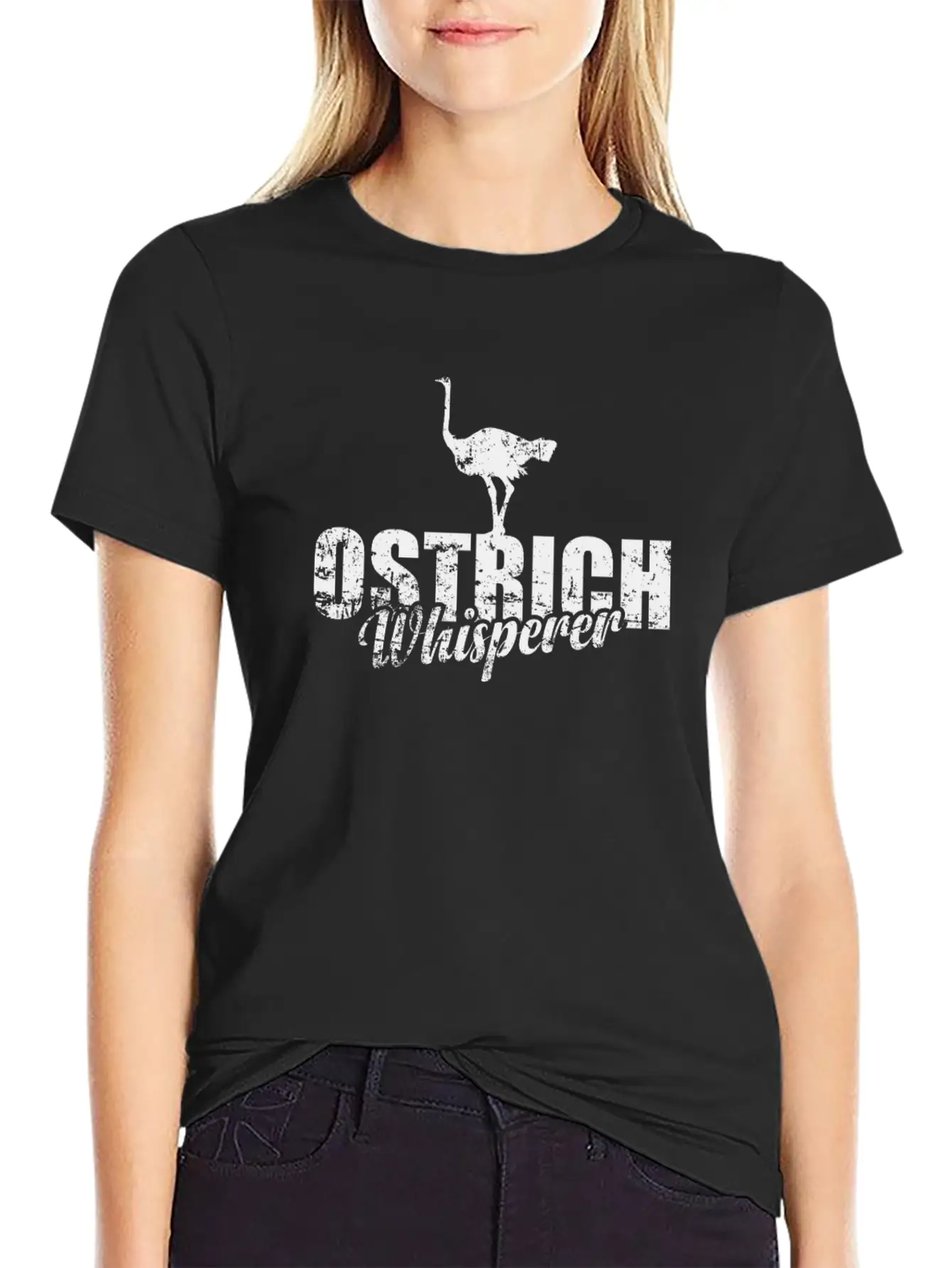 Ostrich Whisperer Ratite Ostrich Environment Unisex Casual T-Shirt – Clean Design For Daily Comfort