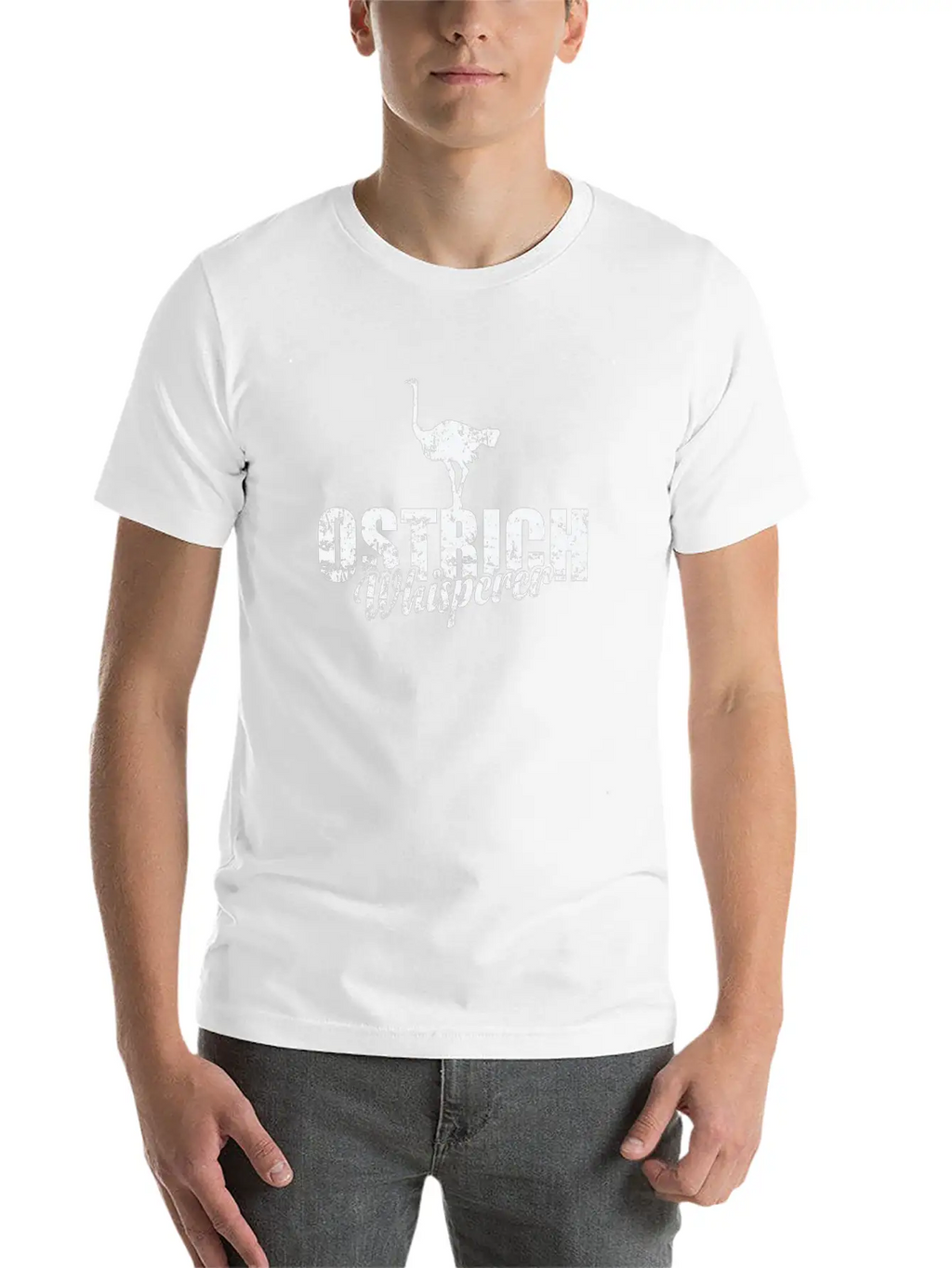 Ostrich Whisperer Ratite Ostrich Environment Unisex Casual T-Shirt – Clean Design For Daily Comfort
