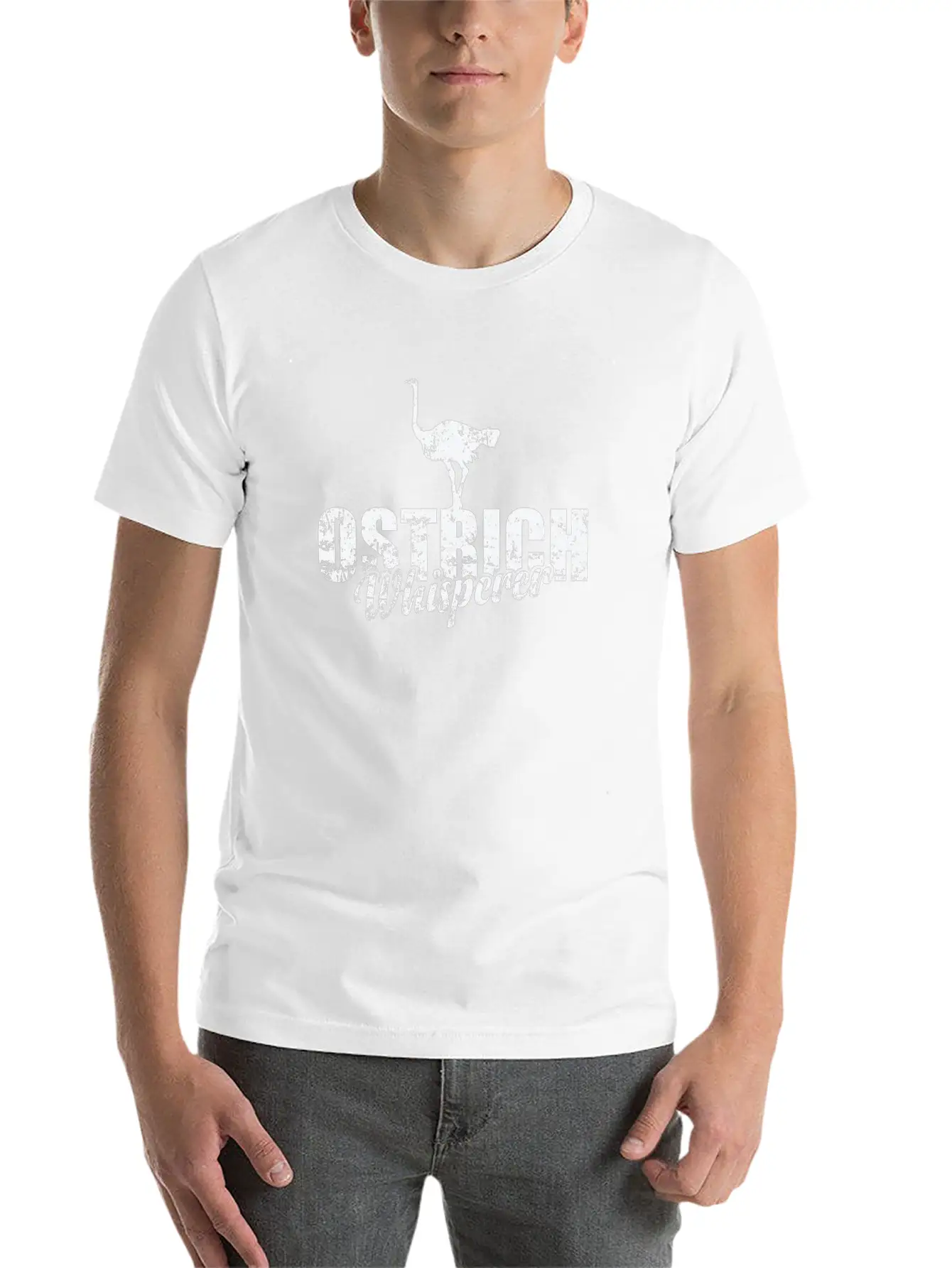Ostrich Whisperer Ratite Ostrich Environment Unisex Casual T-Shirt – Clean Design For Daily Comfort