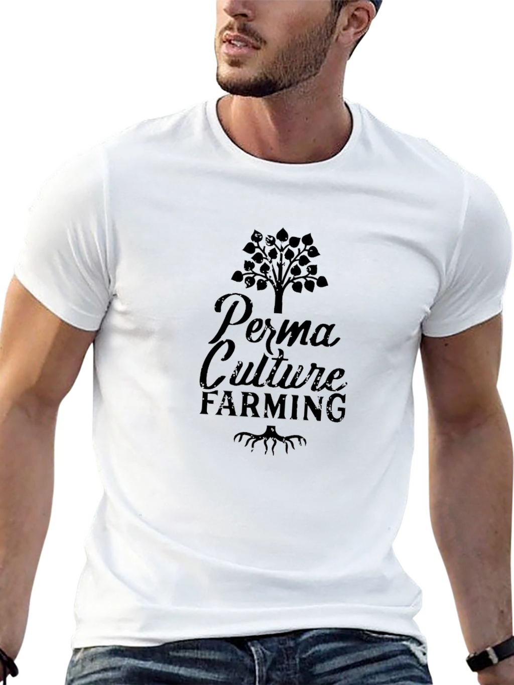 Permaculture Farming Graphic Tee - Black