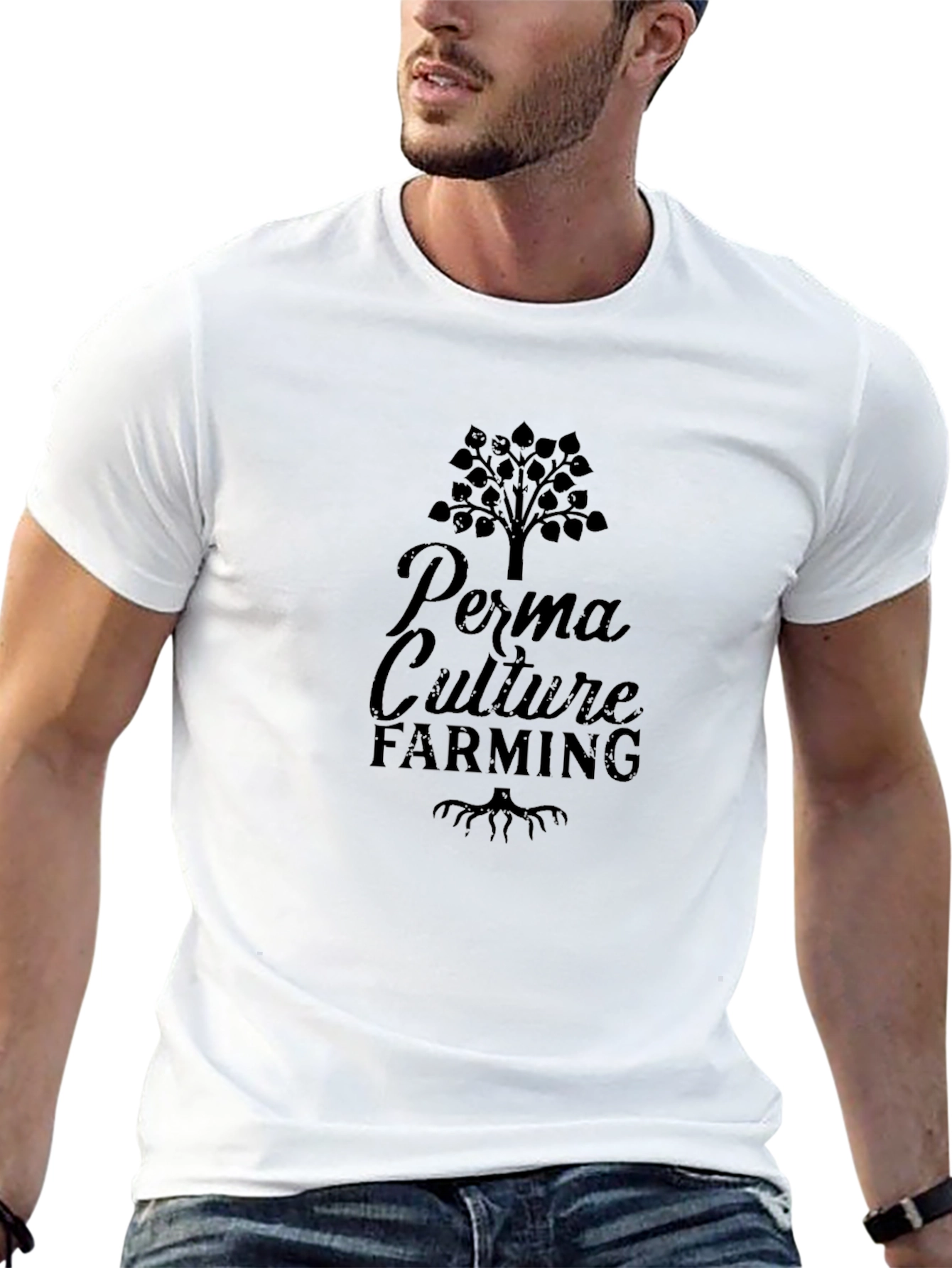 Permaculture Farming Graphic Tee - Black