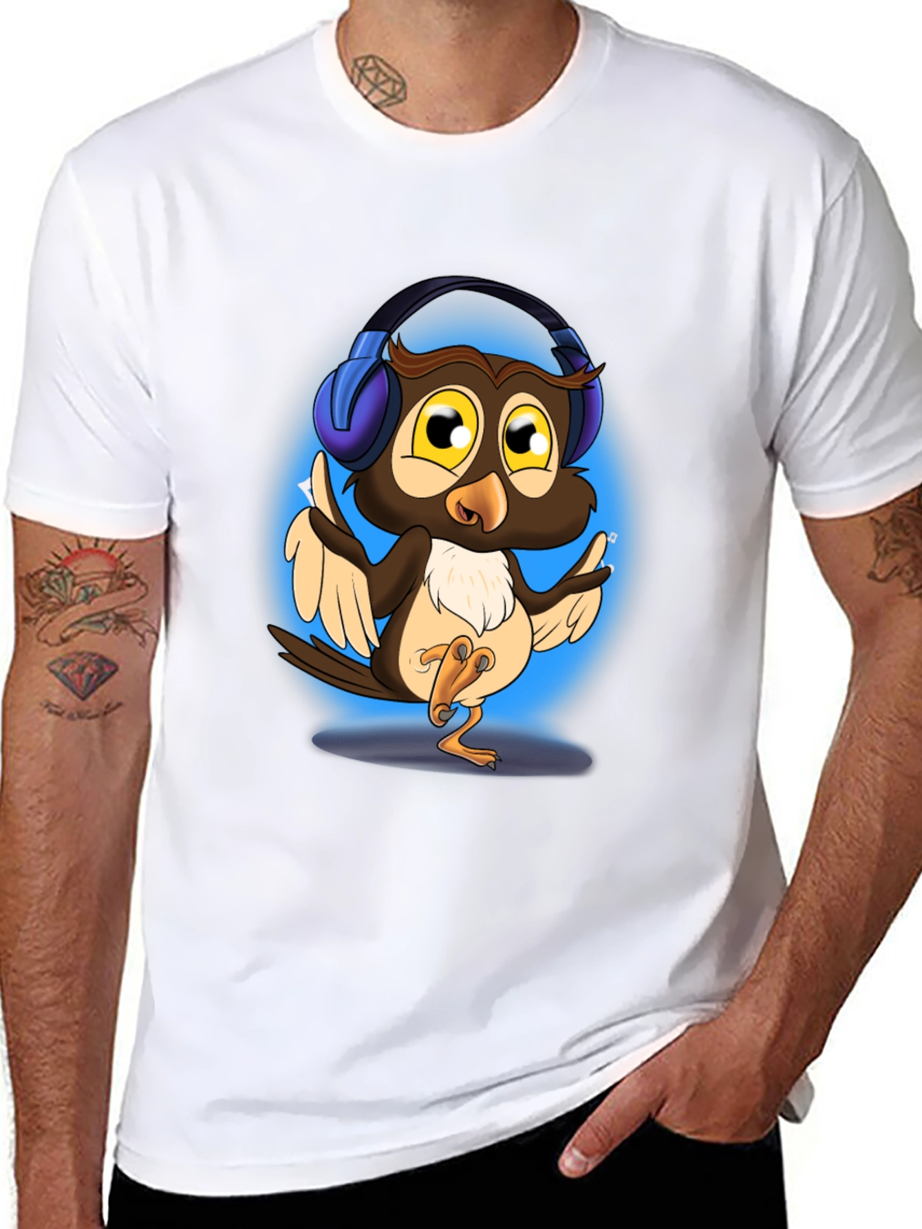 Cool Owl DJ T-Shirt