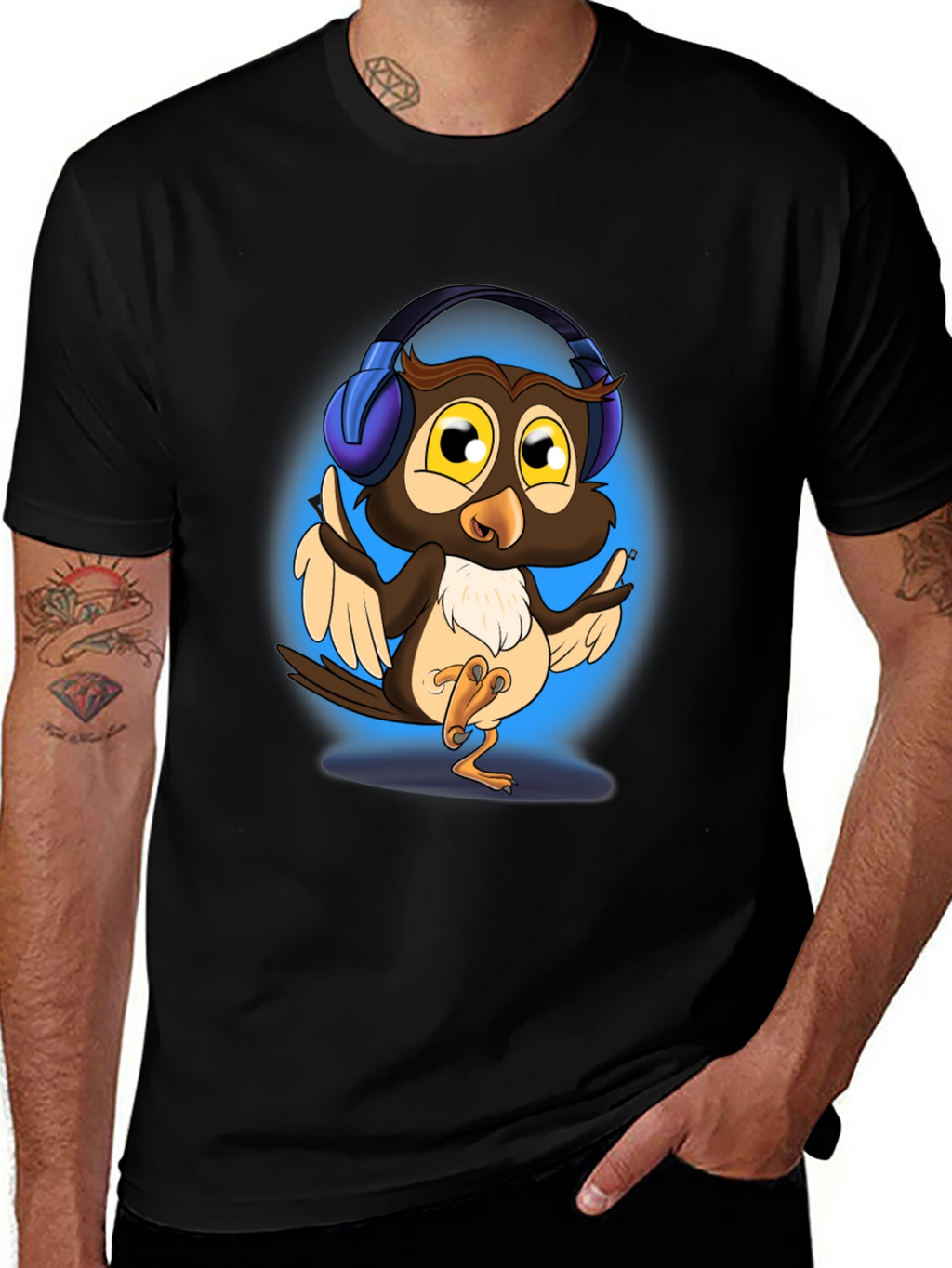 Cool Owl DJ T-Shirt
